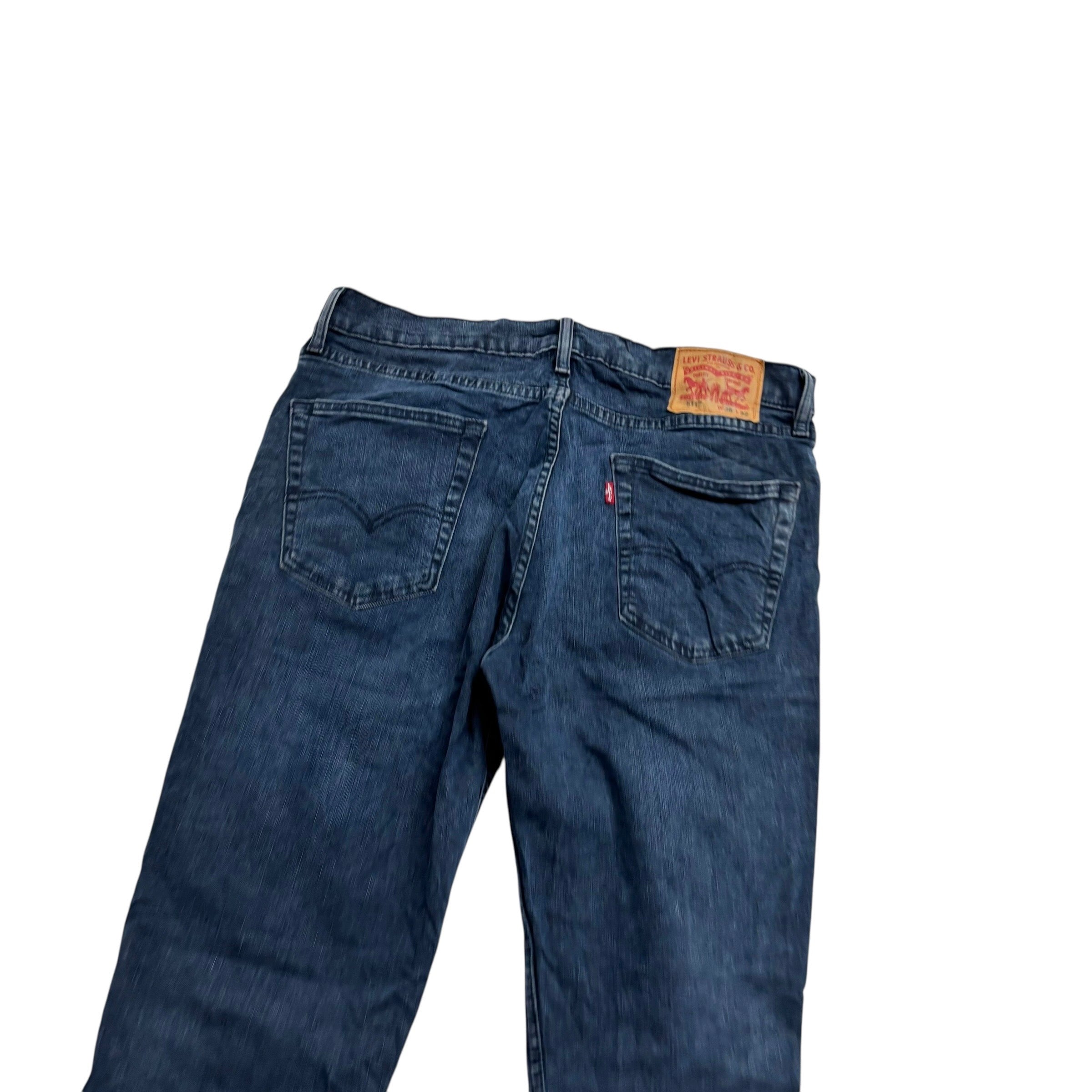 Levis 511 Jeans W36 L32 Mens Navy Blue Slim Fit Stretch Denim (E)