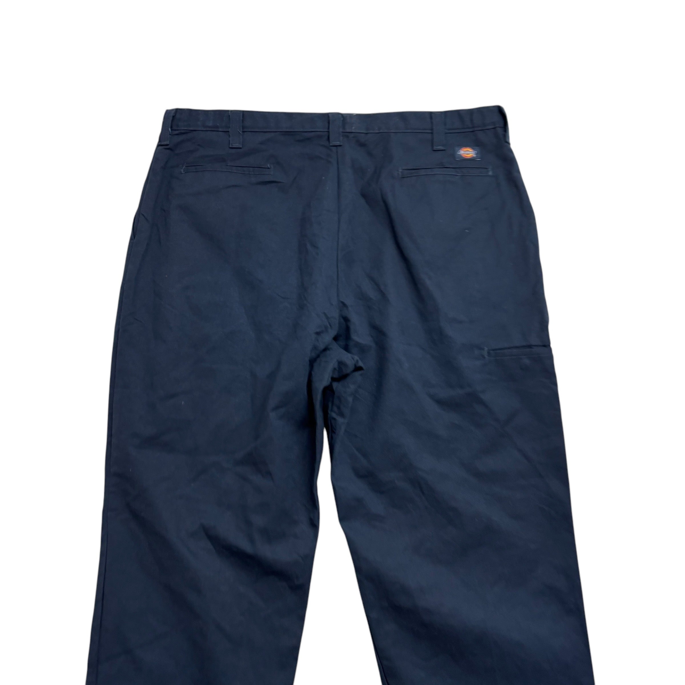 Dickies Trousers W42 L31 Mens Navy Blue Pants Original Straight Fit Workwear (E)