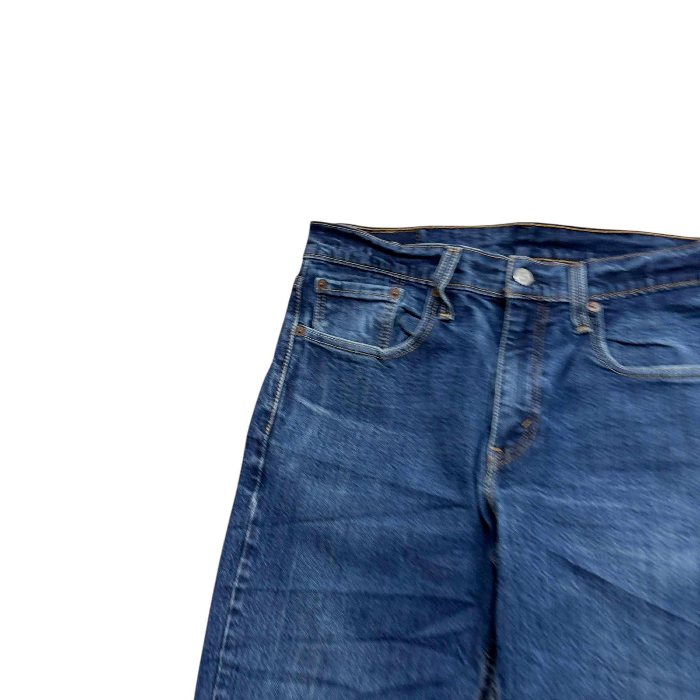 Levis 514 Jeans W32 L32 Mens Mid Blue Regular Straight Fit Stretch Denim