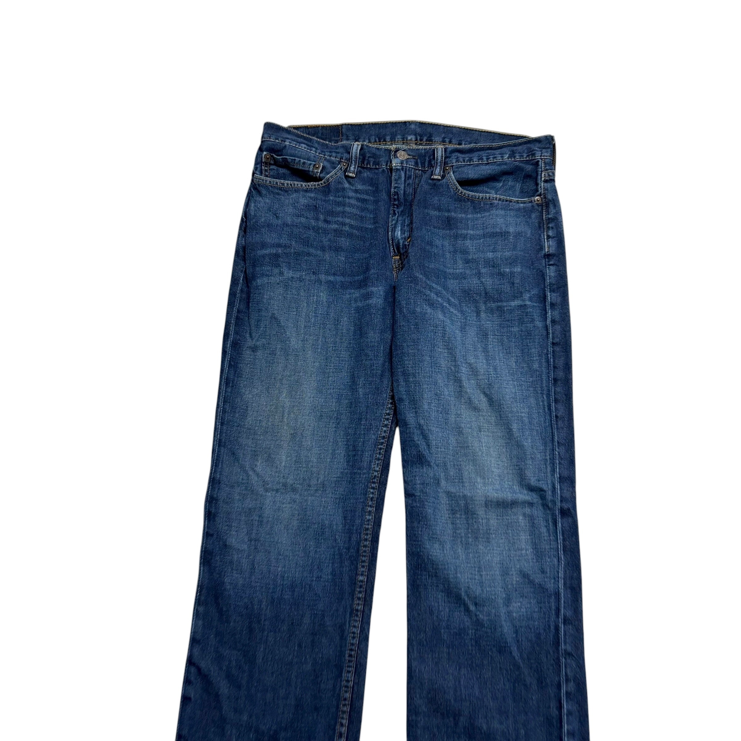 Levis 514 Jeans W34 L32 Mens Dark Blue Regular Straight Fit Denim