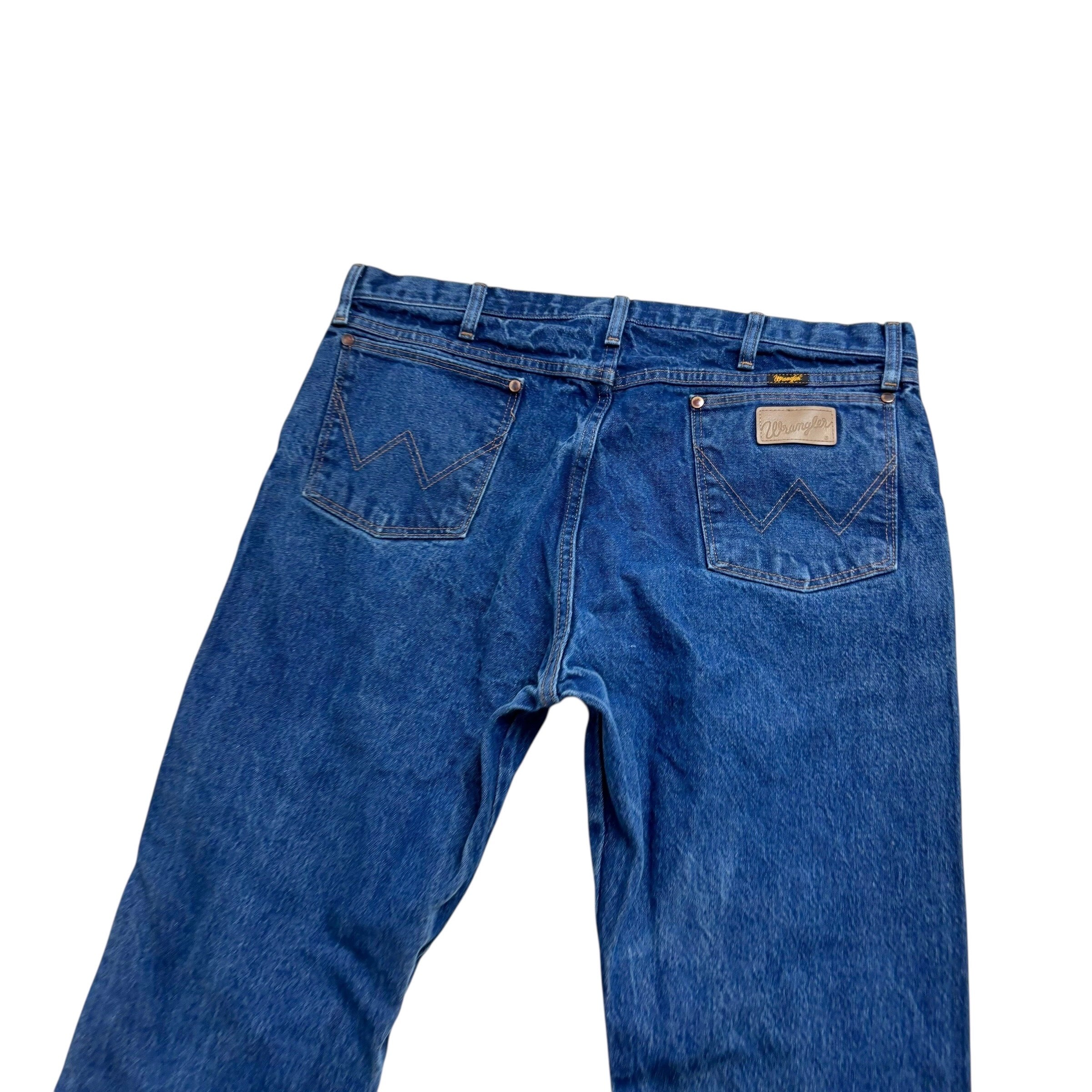 Wrangler Jeans Cowboy Cut W38 L30 Mens Mid Blue 13MWZ Original Fit Denim