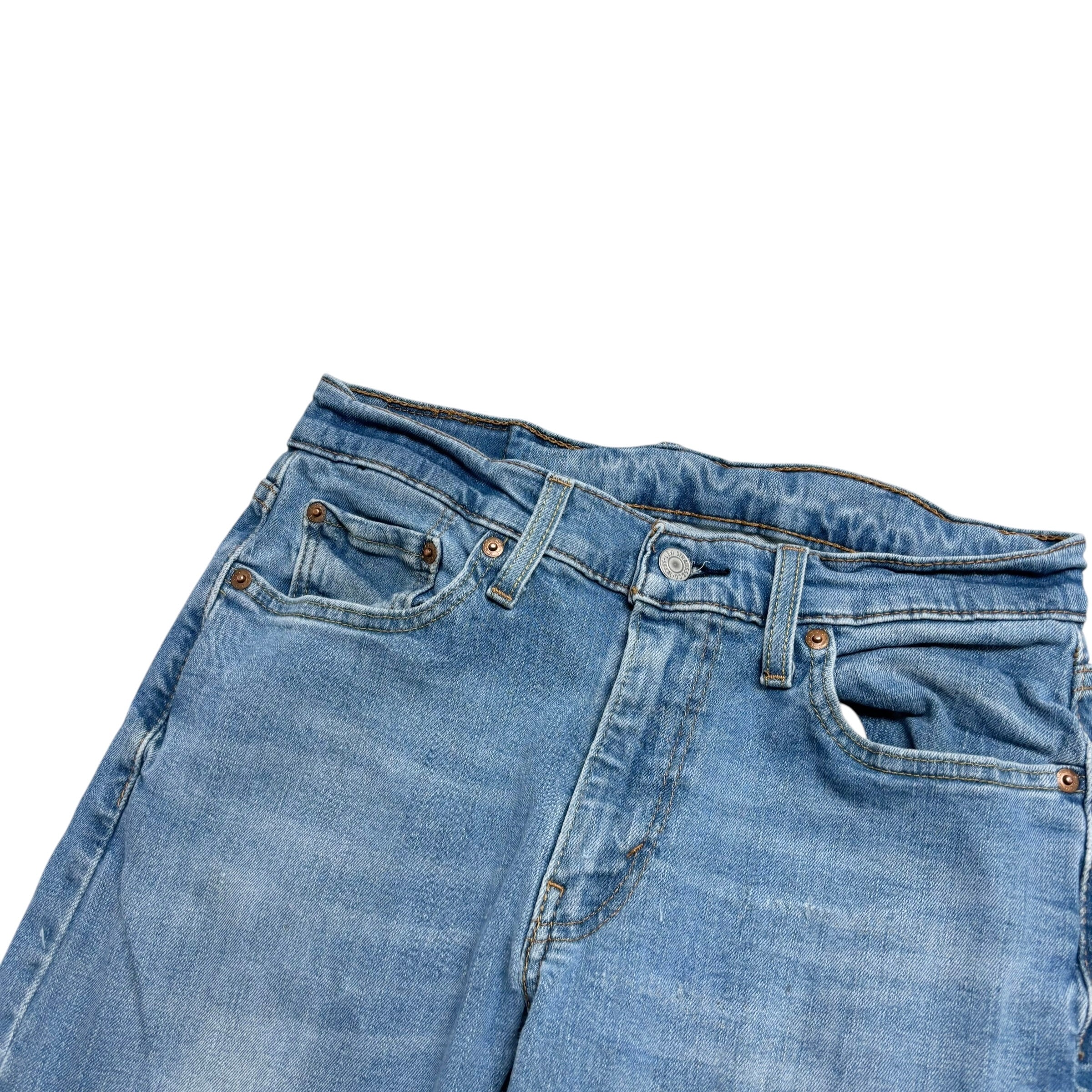 Levis 514 Jeans W29 L30 Mens Light Blue Slim Straight Fit Stretch Denim (F)