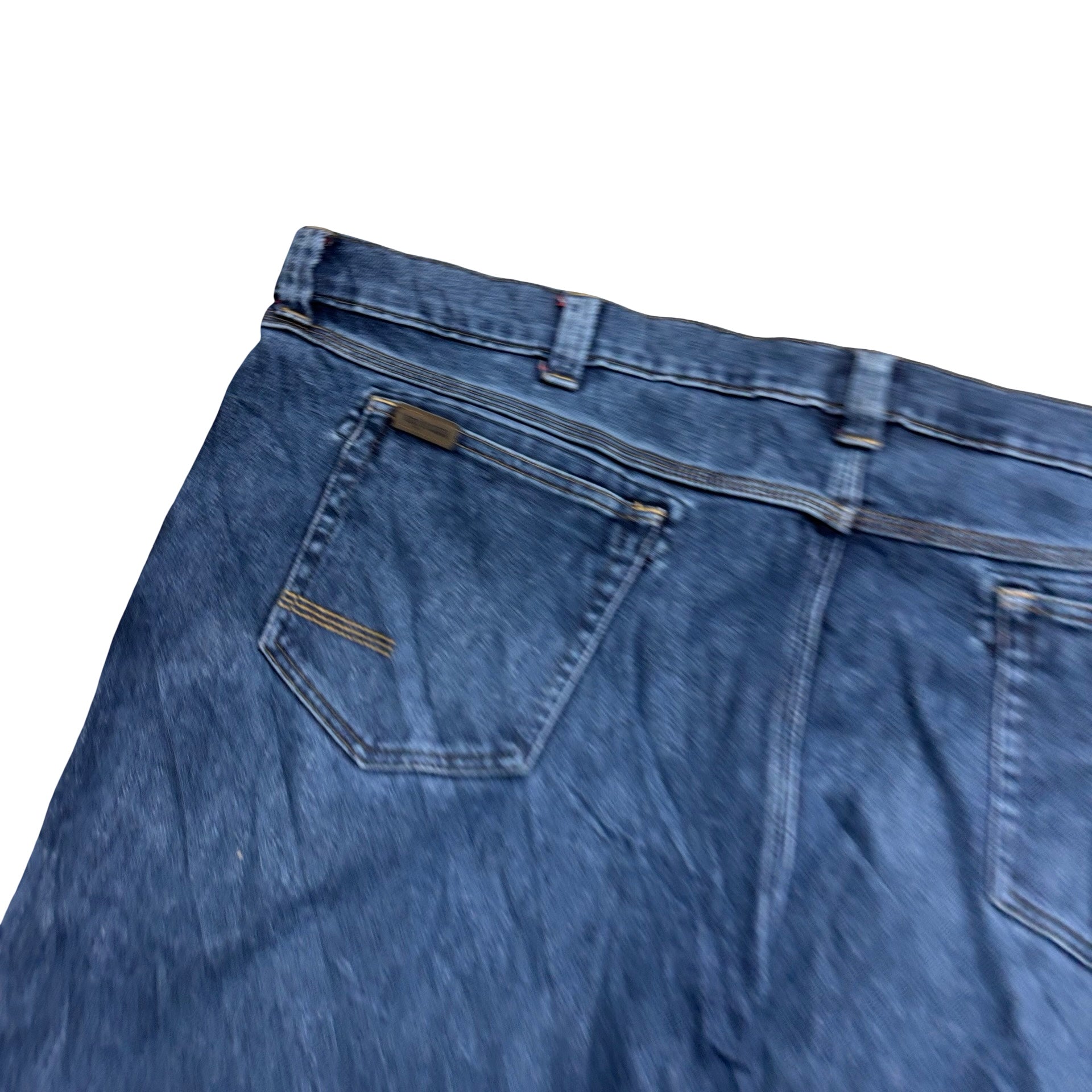 Wrangler Jeans W50 L30 Mens Dark Blue Relaxed Tapered Fit Stretch Denim (E)