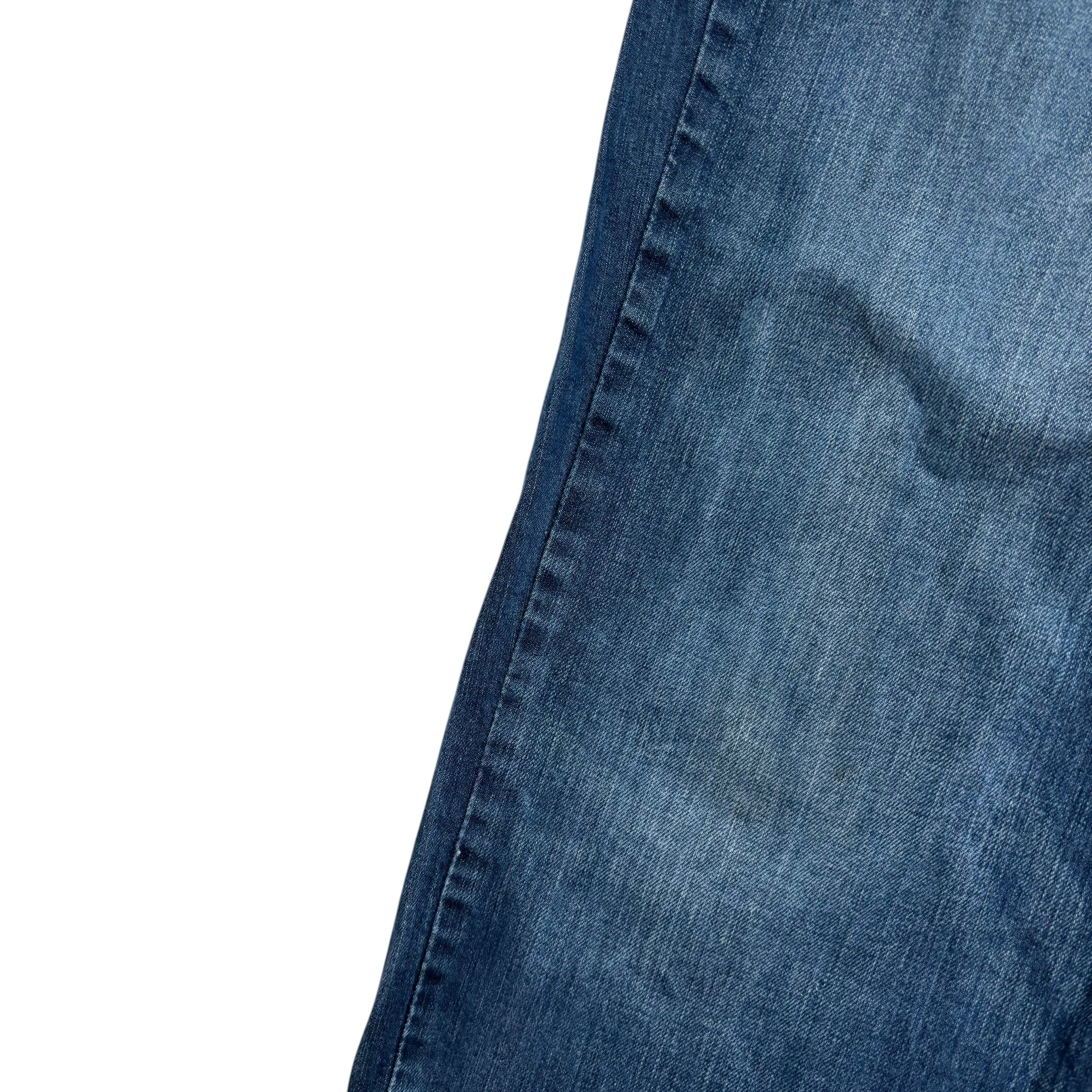 Levis 541 Jeans W38 L35 Mens Dark Blue Athletic Tapered Fit Stretch Denim