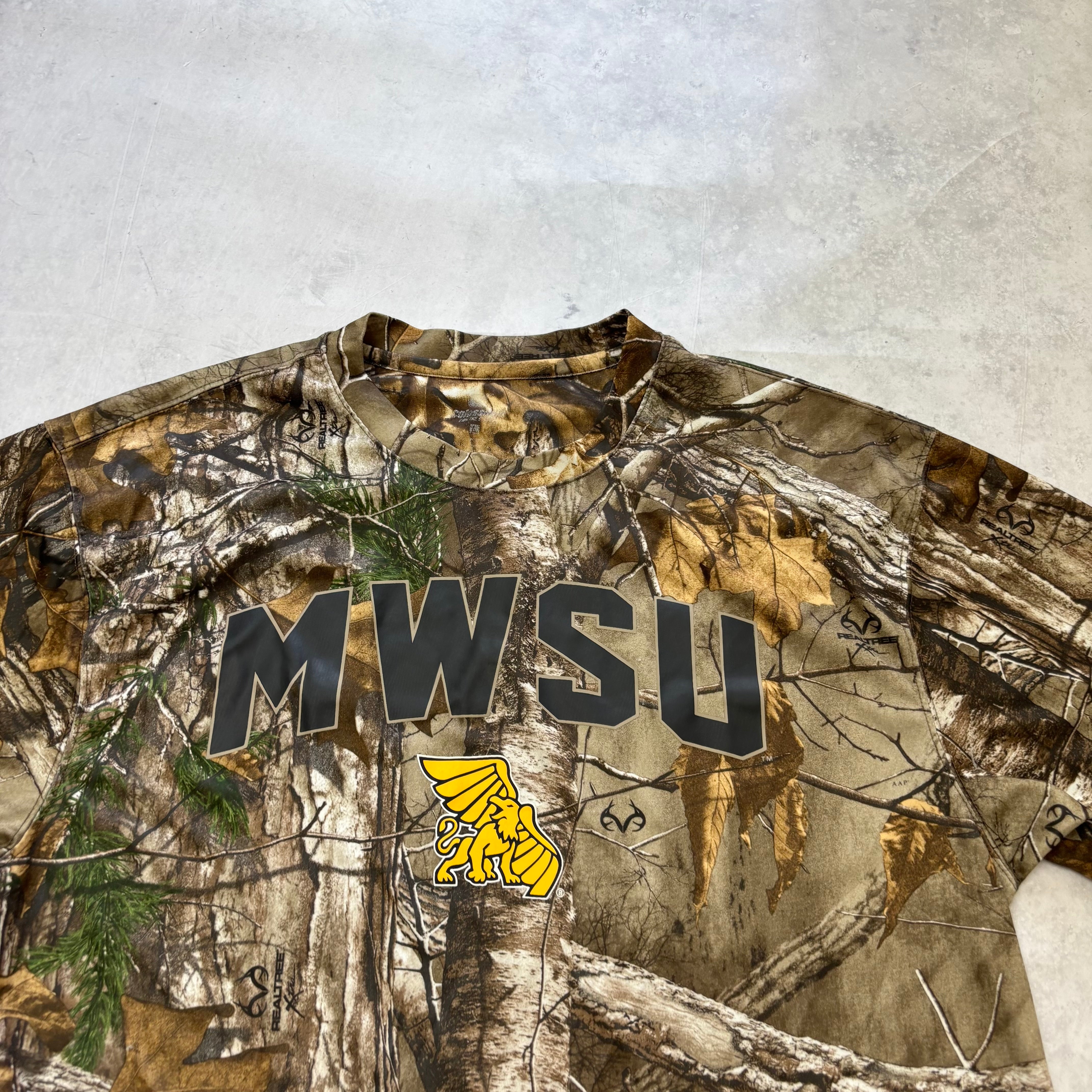 RealTree T Shirt Mens Large Camo Y2K Hunting College (E)