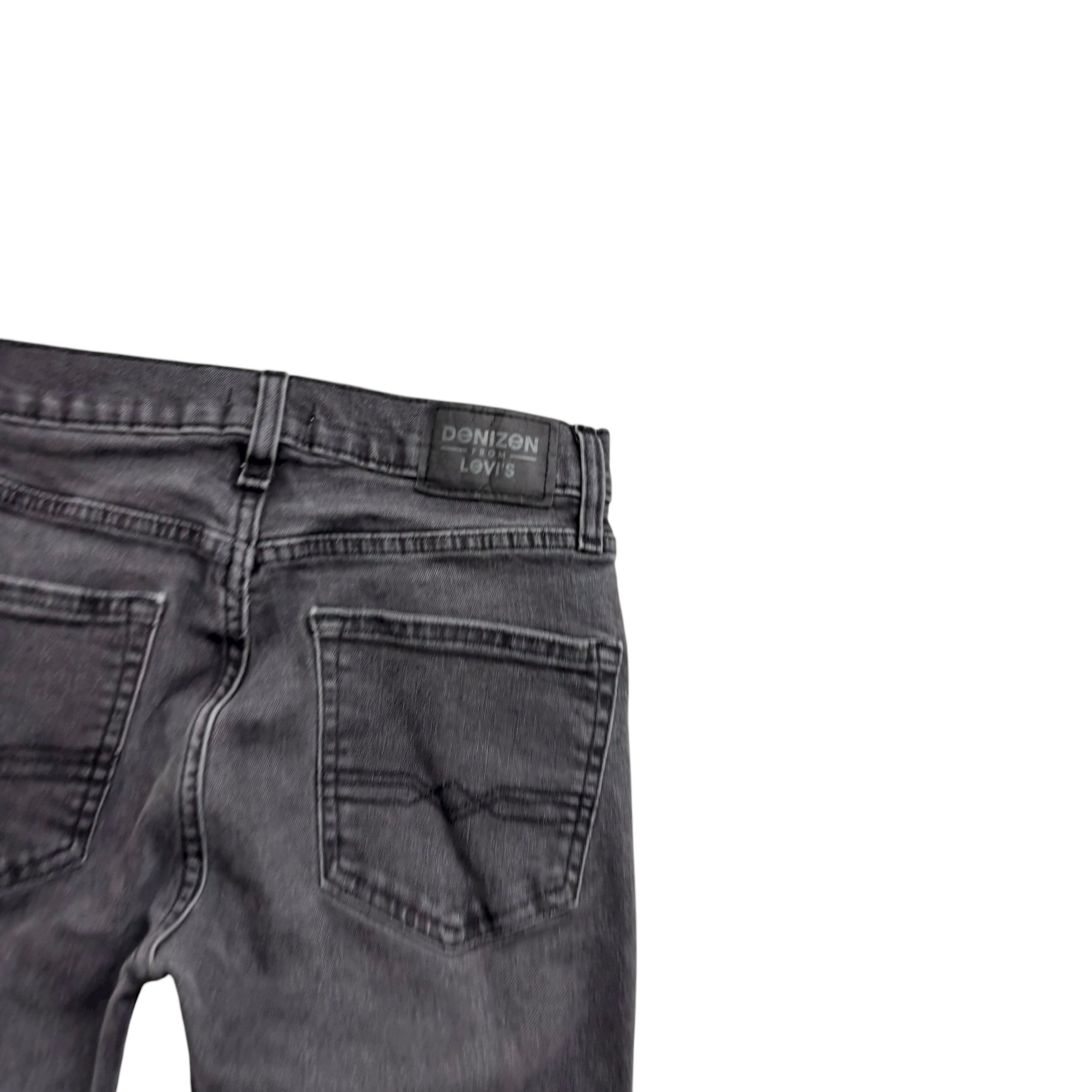 Levis Denizen Jeans W27 L28 Mens Grey Regular Tapered Fit Stretch (E)