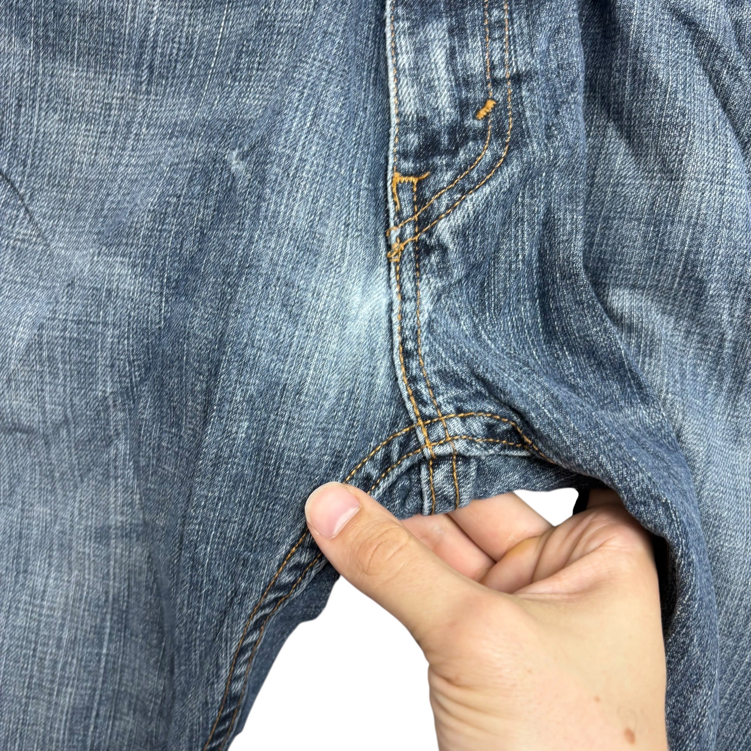 Levis 559 Jeans W36 L32 Mens Mid Blue Baggy Relaxed Straight Fit Denim