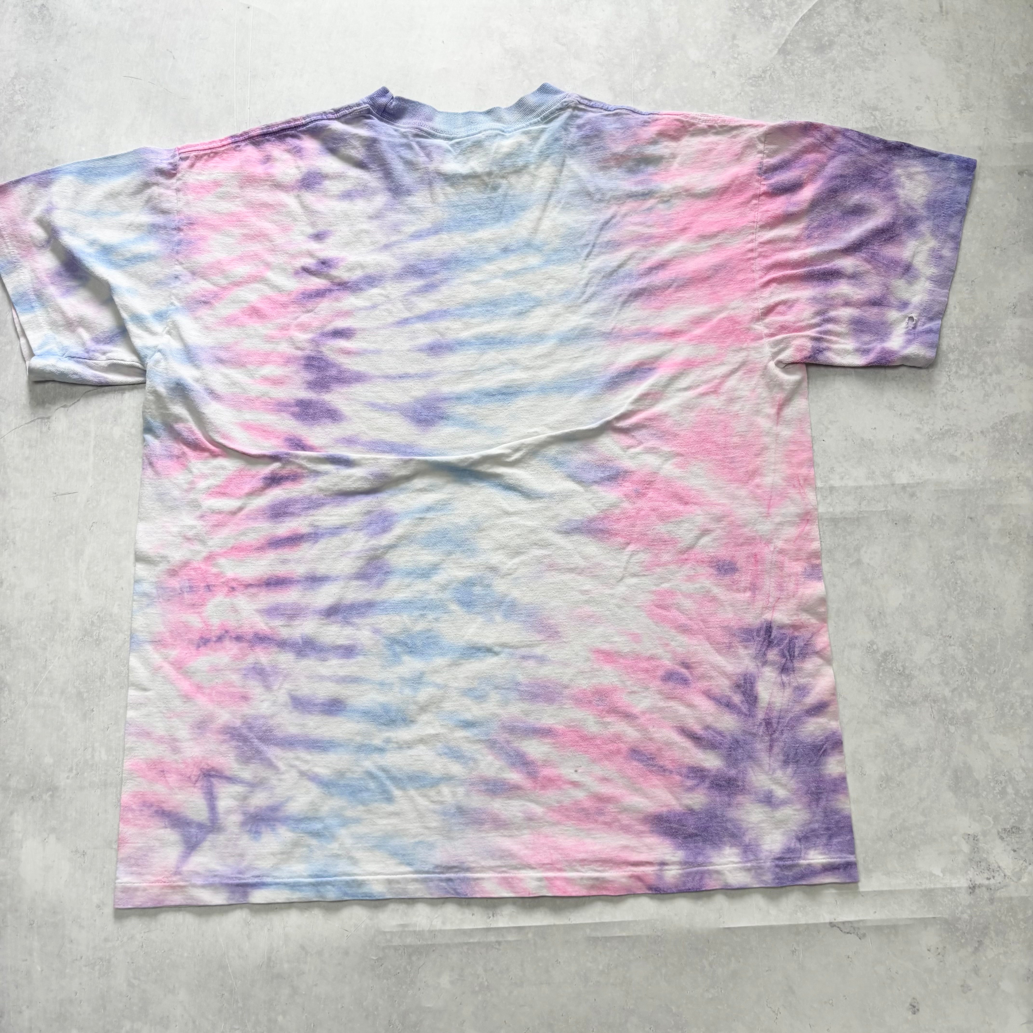 Vintage T Shirt Mens XL Tie Die Single Stitch Pink