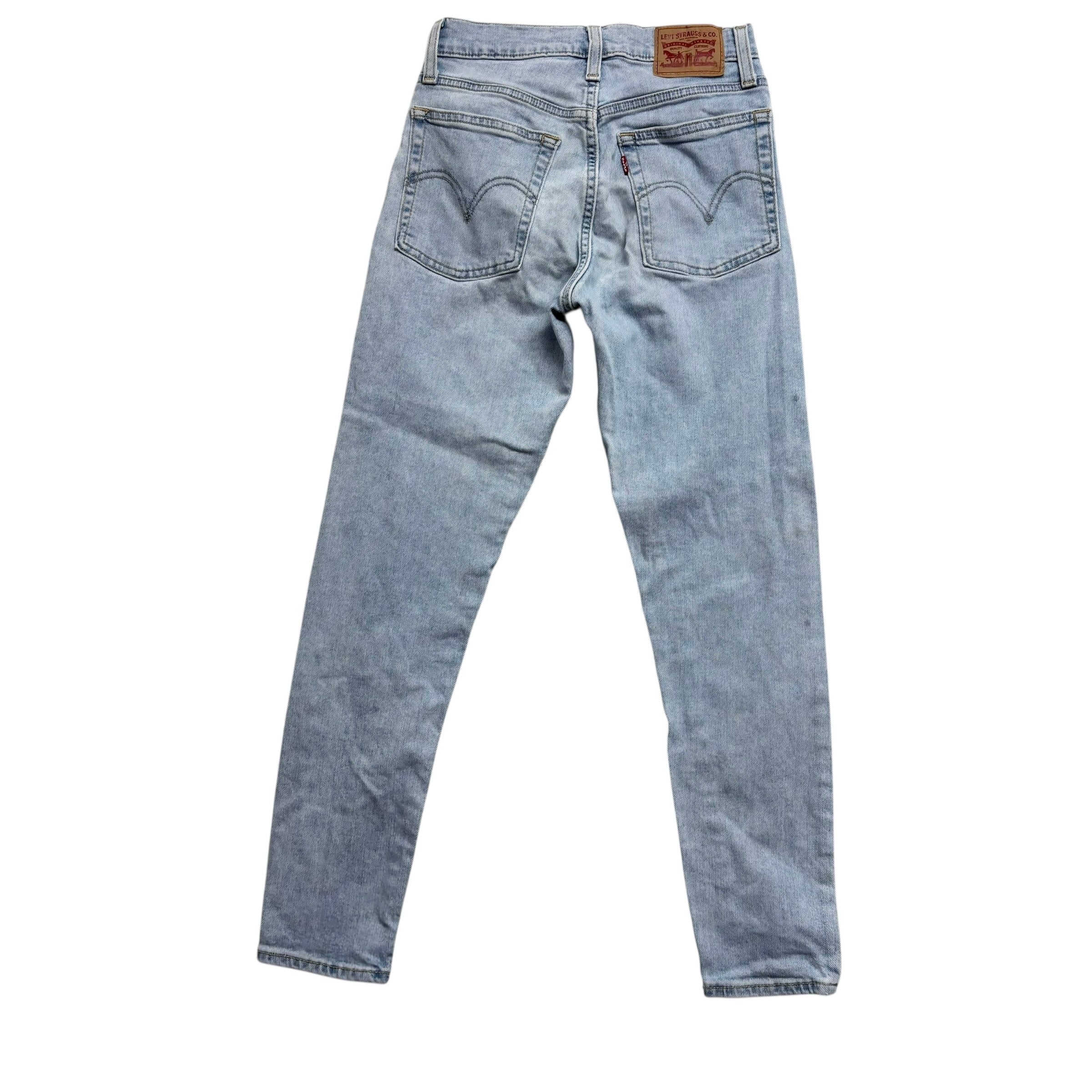 Levis Wedgie Skinny Jeans W25 W26 Womens Light Blue Stretch Denim