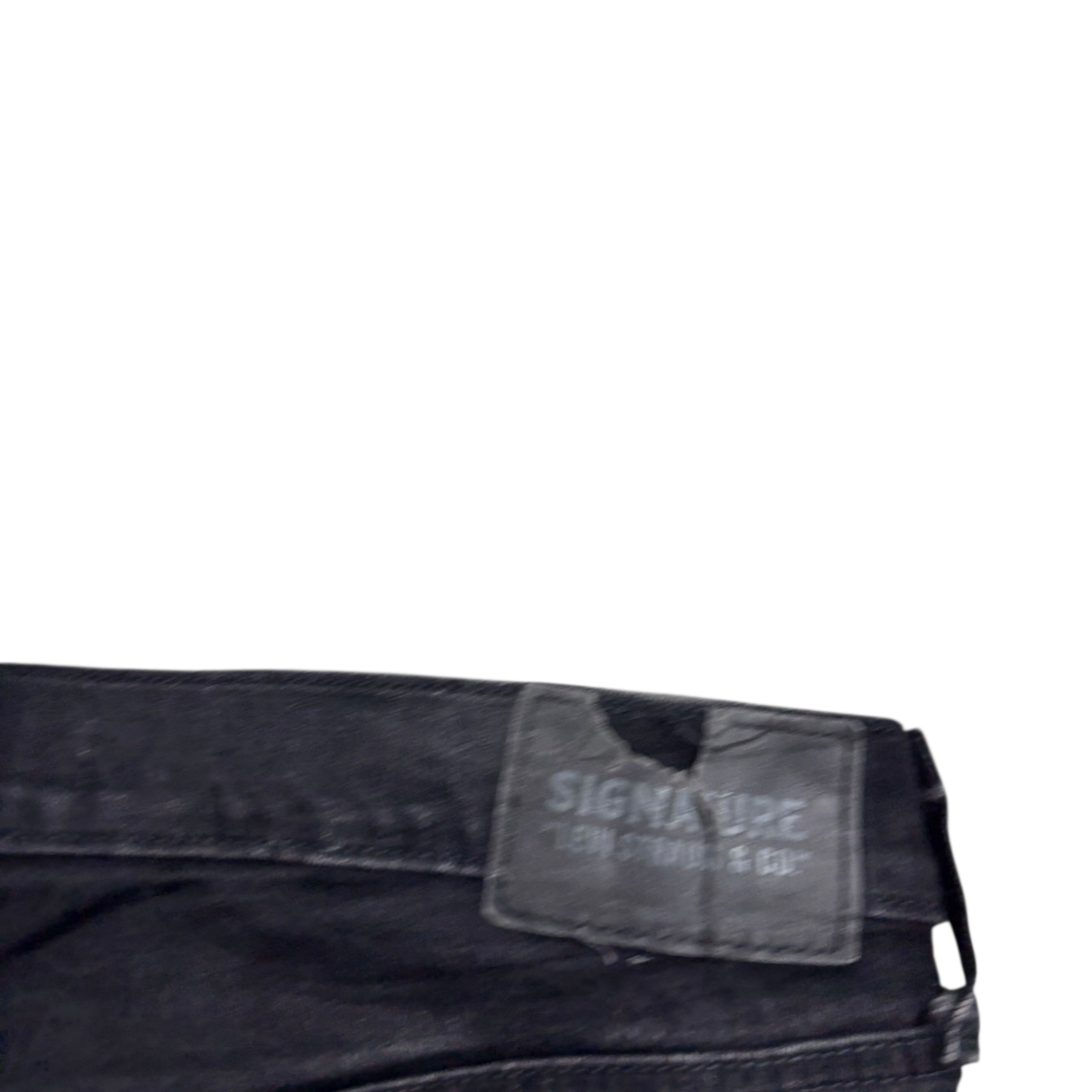 Levis Signature Jeans W34 L32 Mens Black Skinny Fit Stretch Denim