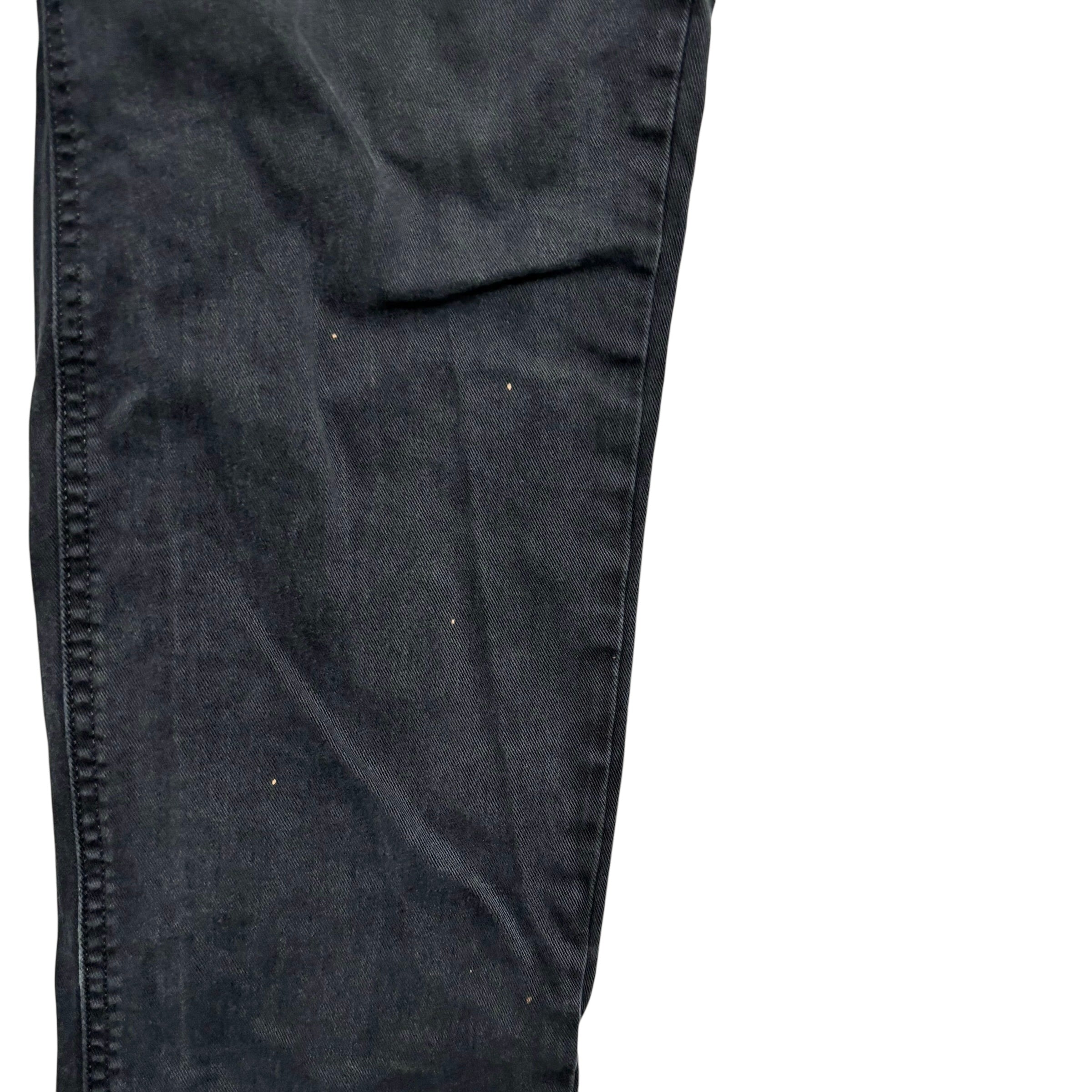 Levis 541 Jeans W36 L32 Mens Black Athletic Tapered Fit Stretch Denim (F)