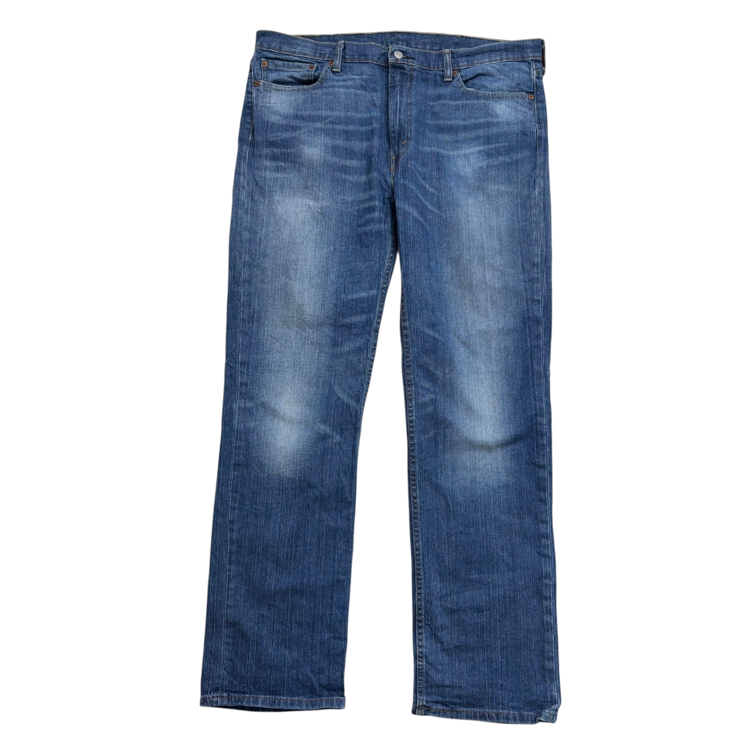 Levis 514 Jeans W40 L34 Mens Mid Blue Regular Straight Fit Stretch Denim (E)