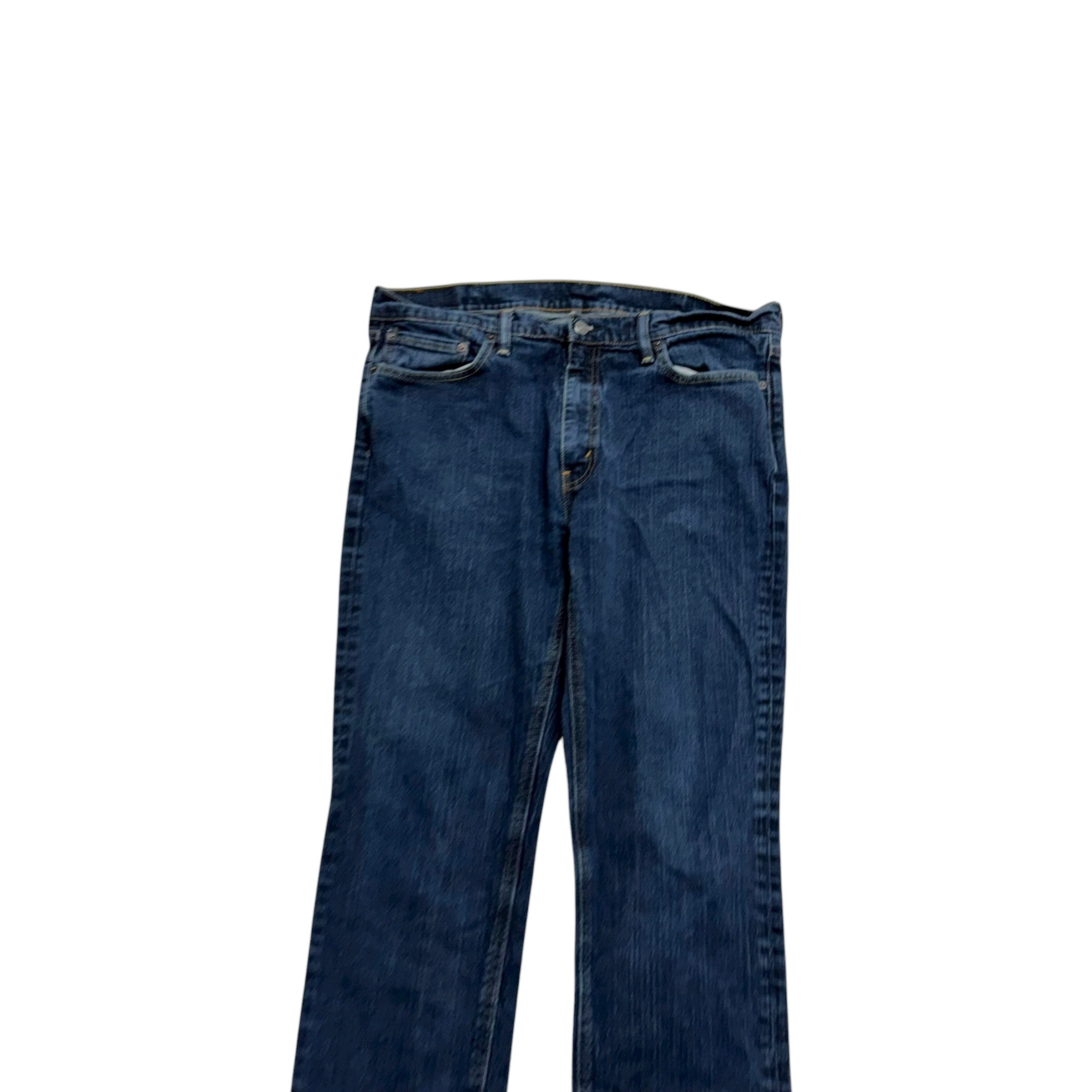 Levis 541 Jeans W36 L30 Mens Dark Blue Athletic Tapered Fit Stretch Denim