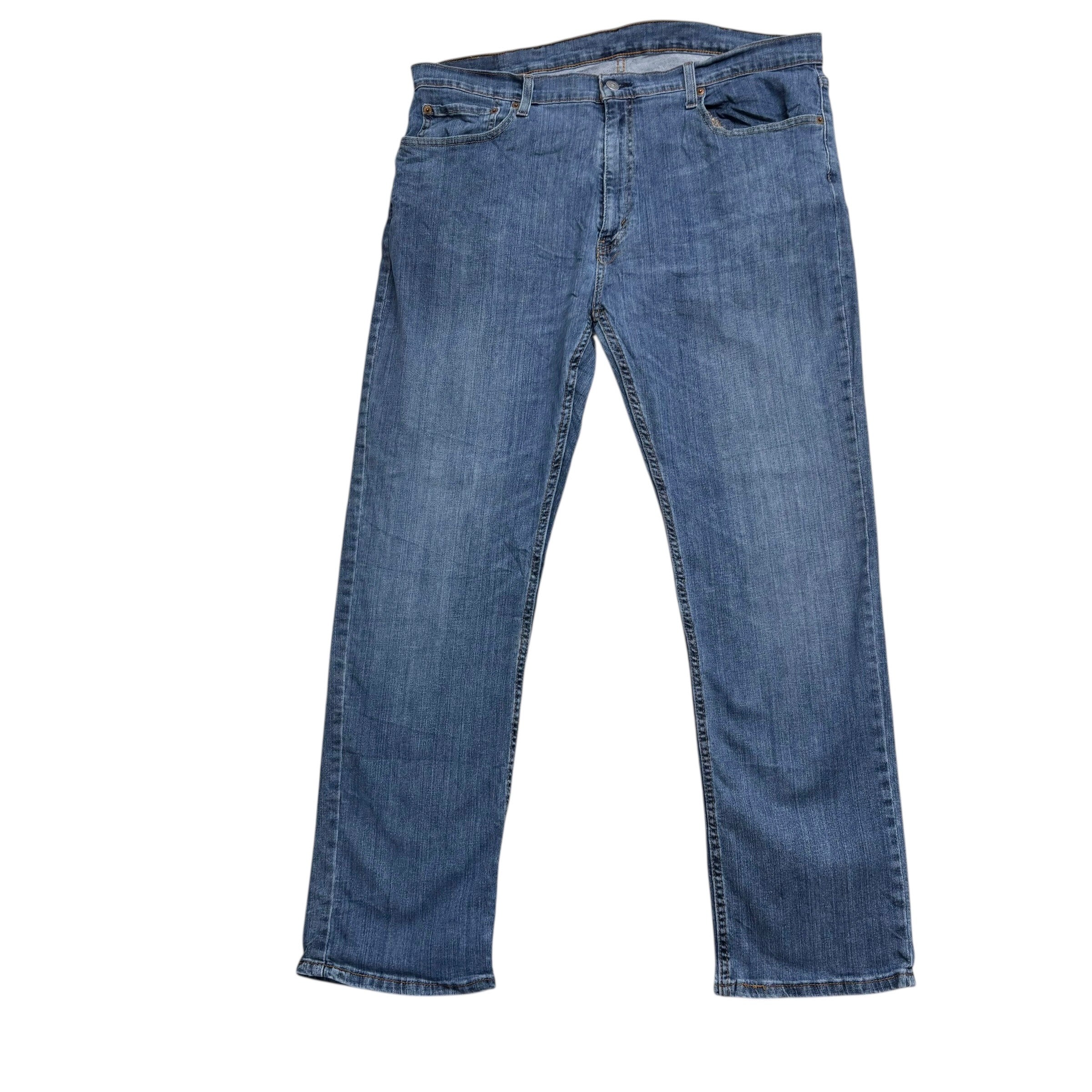 Levis 559 Jeans W40 L32 Mens Mid Blue Regular Straight Fit Stretch Denim (E)