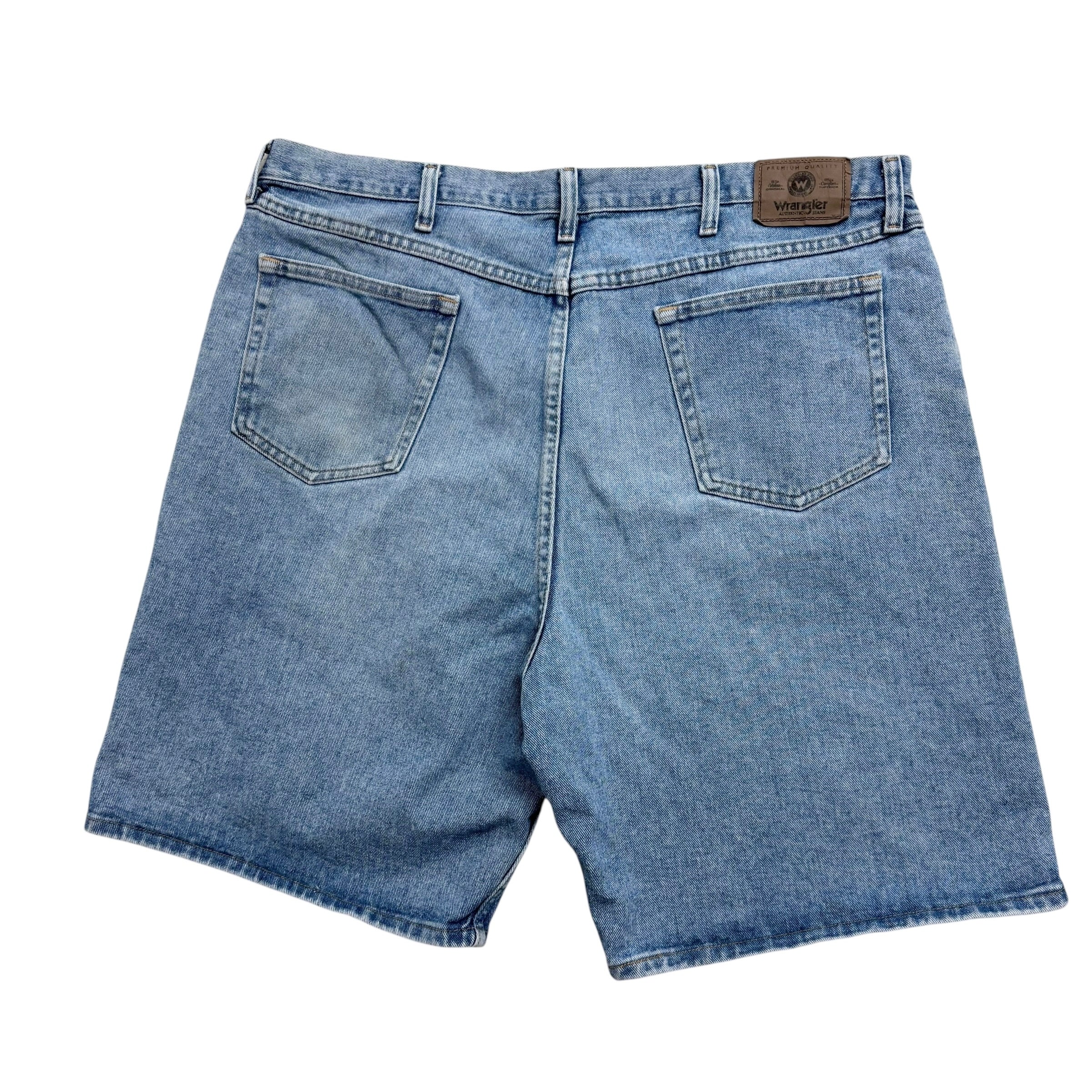 Wrangler Baggy Jorts W42 Mens Denim Shorts Light Blue Relaxed Fit