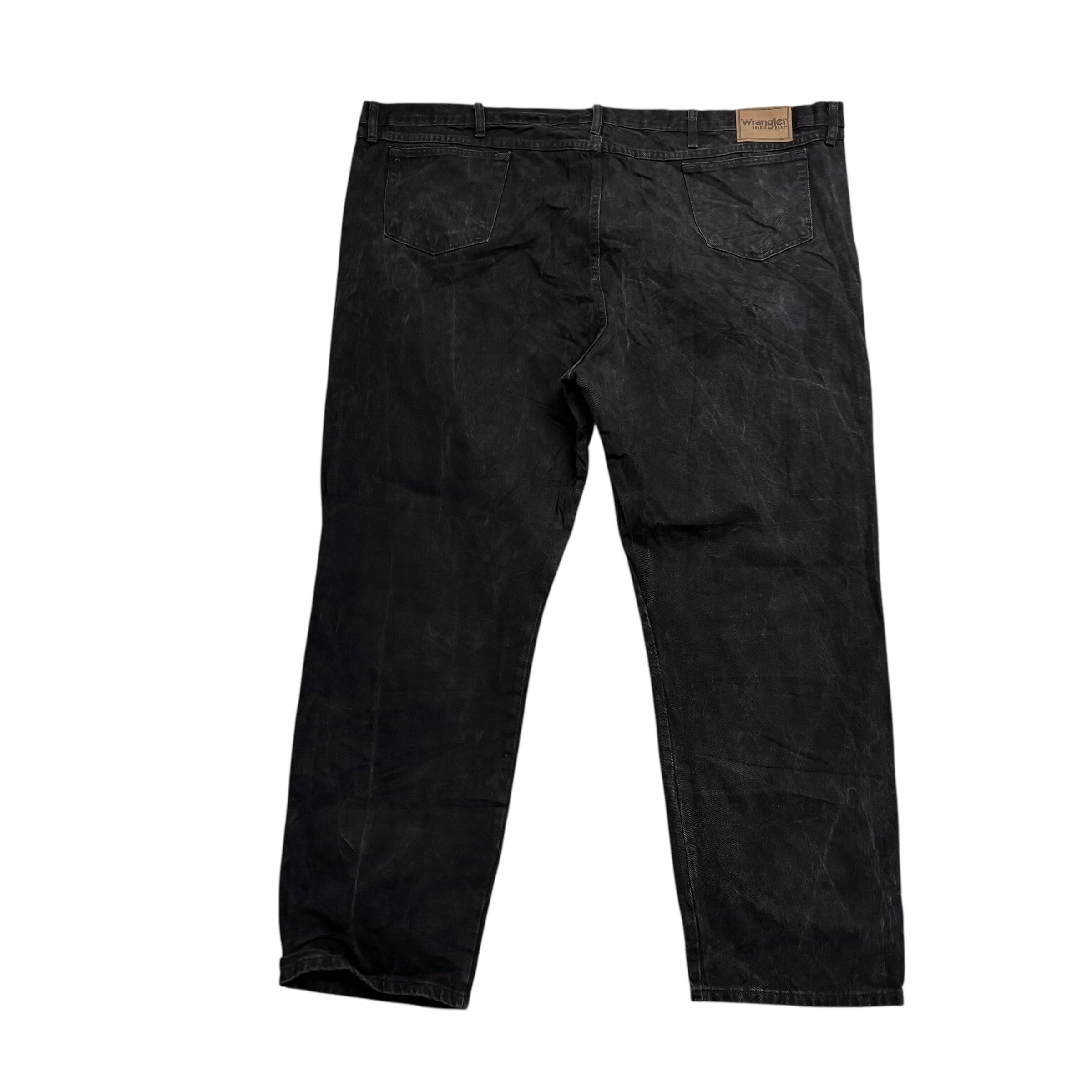 Wrangler Jeans W54 L34 Mens Black Relaxed Straight Fit Baggy Denim (E)