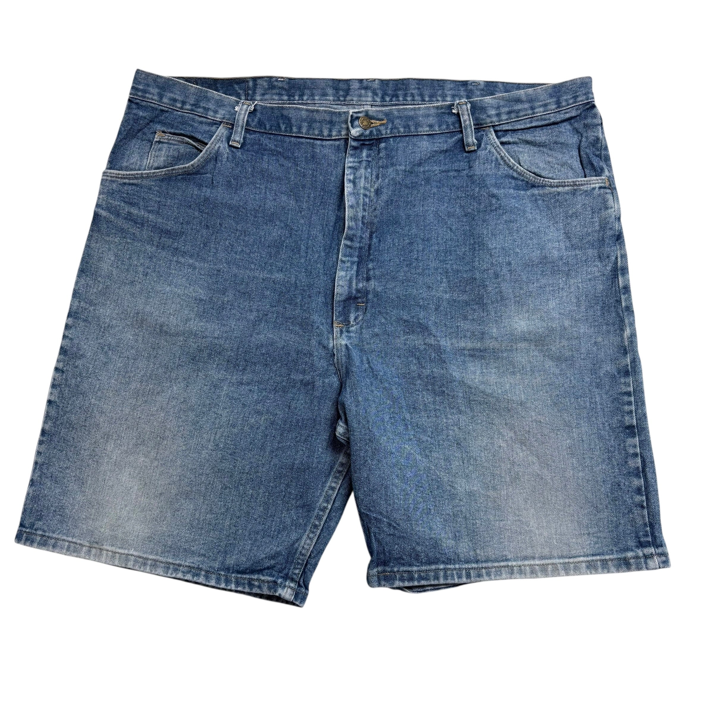Wrangler Baggy Jorts W44 Mens Denim Shorts Mid Blue Relaxed Fit