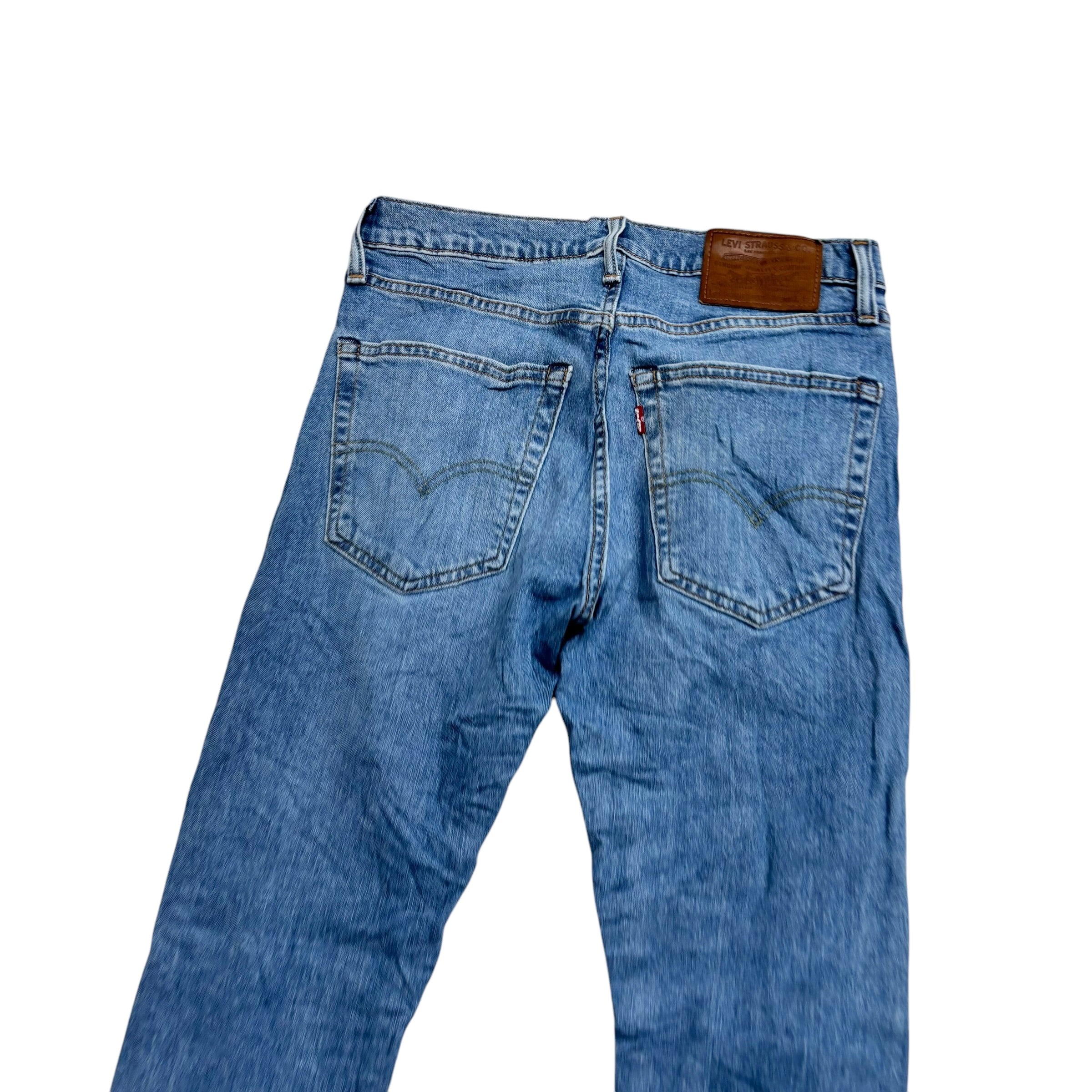 Levis Skinny Tapered Jeans W29 L32 Mens Light Blue Premium Stretch Denim (E)