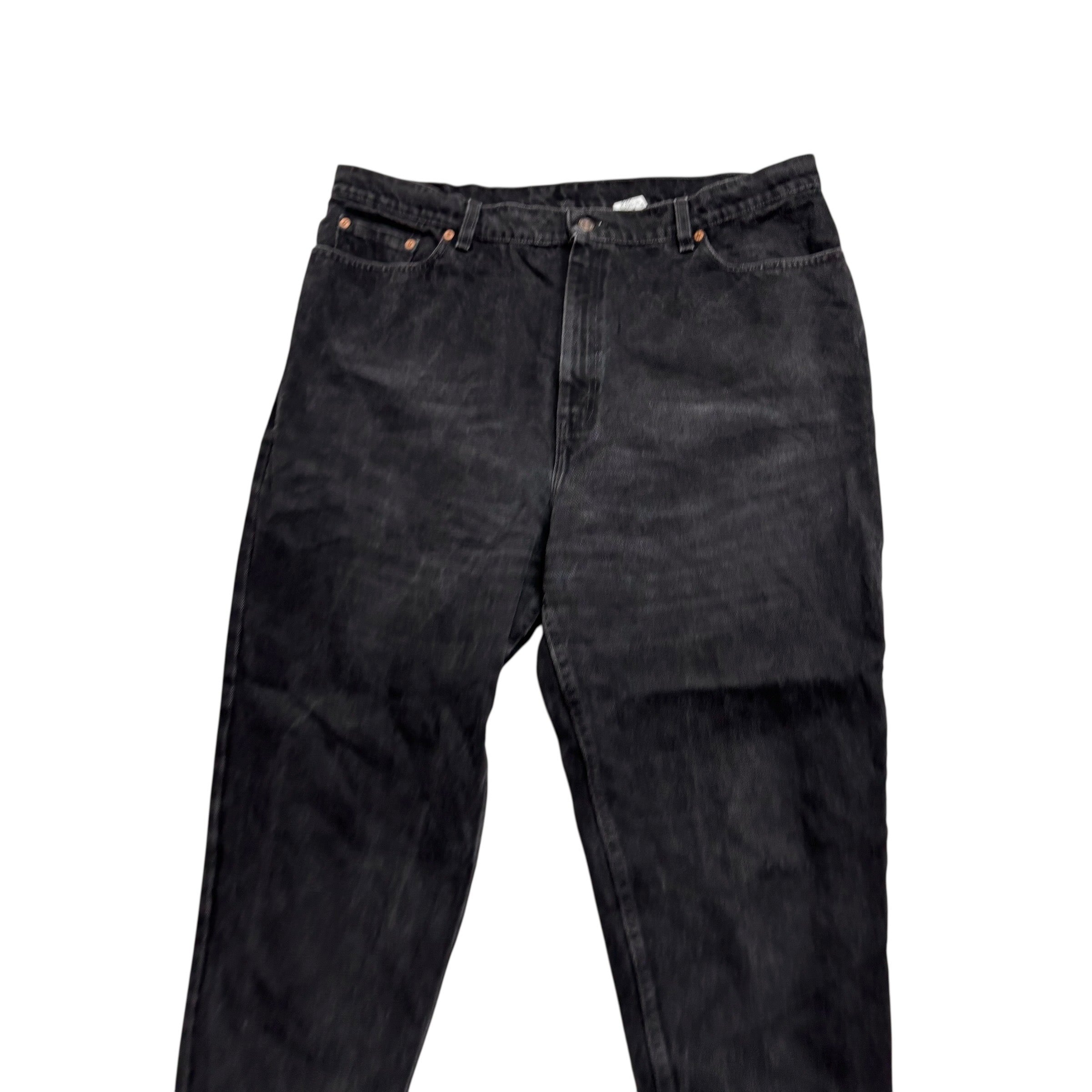 Levis 550 Jeans W40 L30 Womens Black Relaxed Taper USA Made Vintage (E)