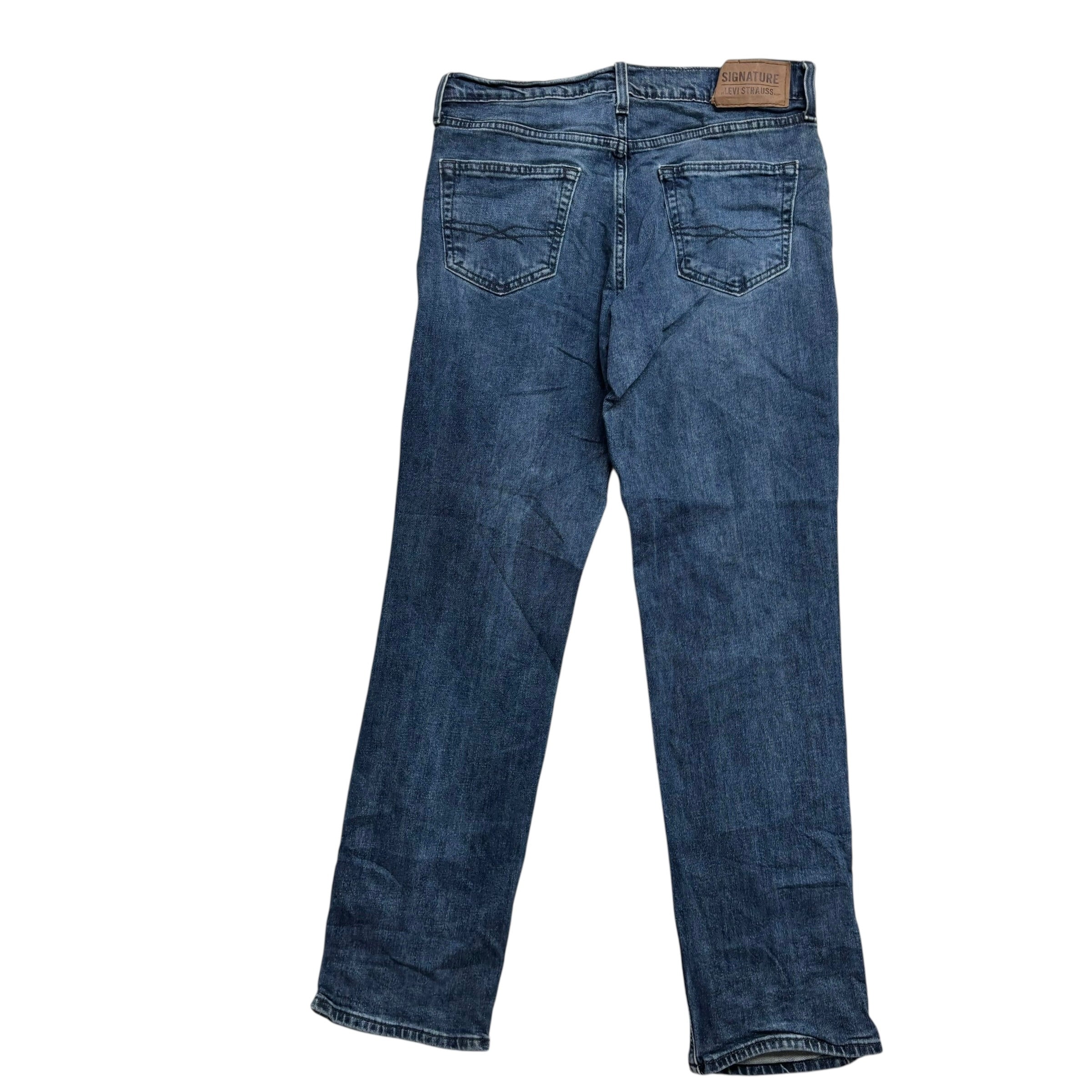 Levis Signature Jeans W30 L31 Mens Mid Blue Athletic Fit Stretch Denim