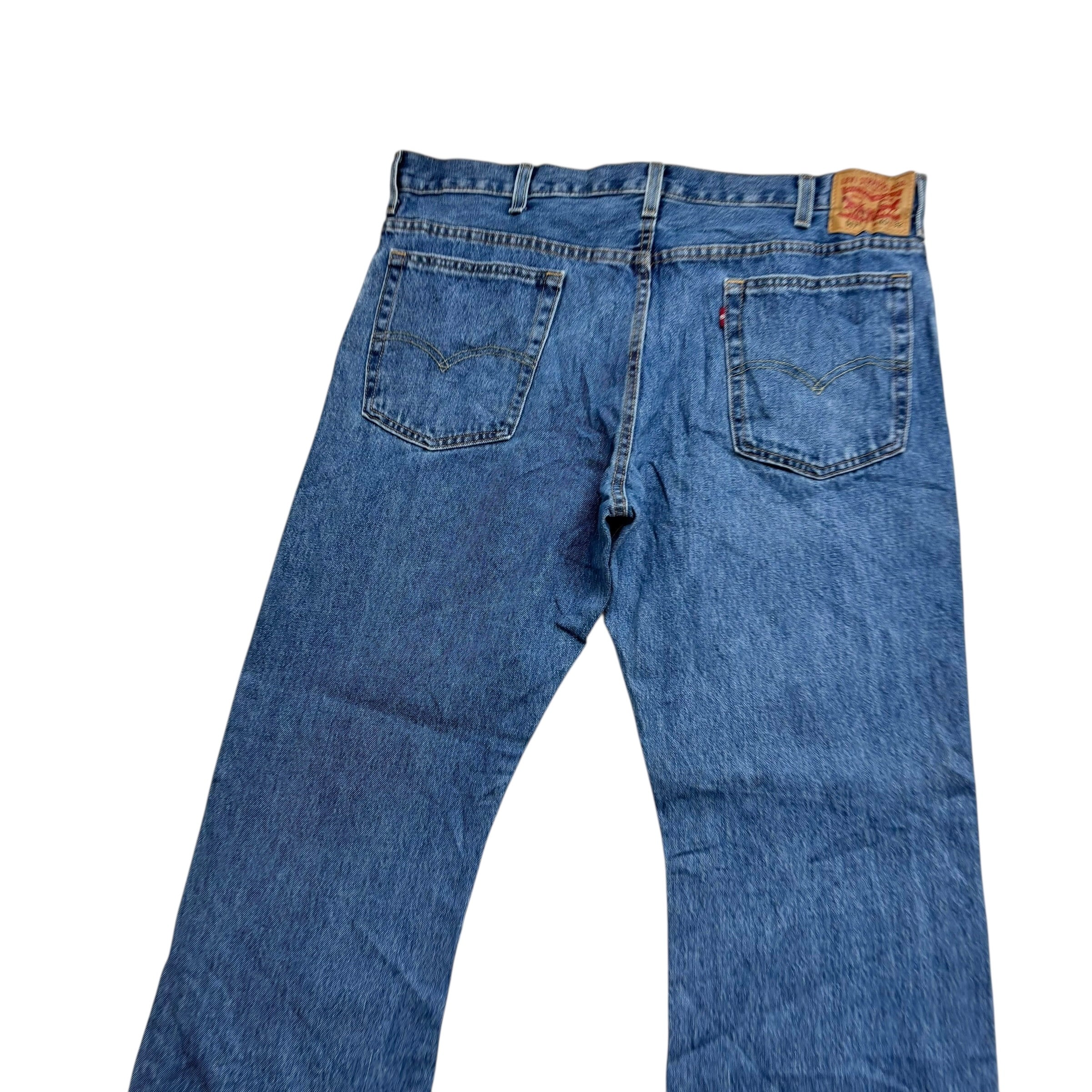 Levis 517 Jeans W40 L32 Mens Mid Blue Regular Bootcut Fit Denim (E)