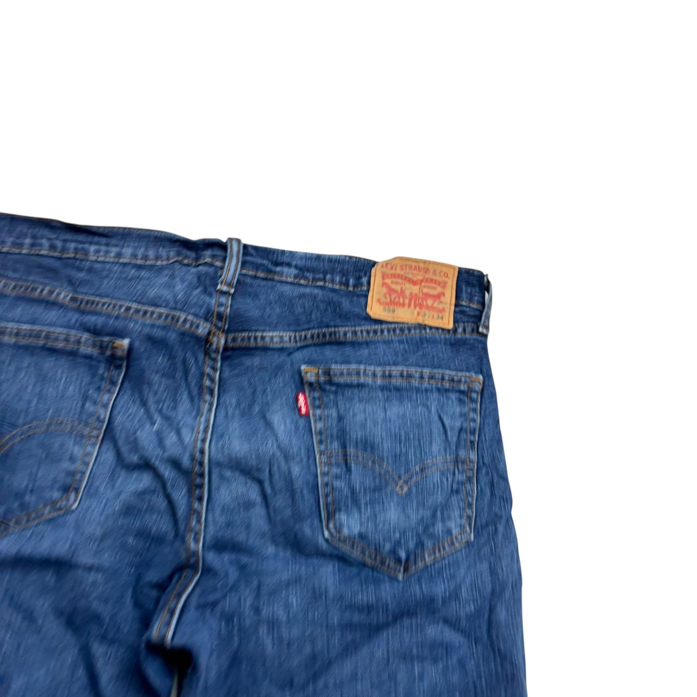 Levis 559 Jeans W36 L34 Mens Dark Blue Baggy Relaxed Straight Fit Stretch Denim