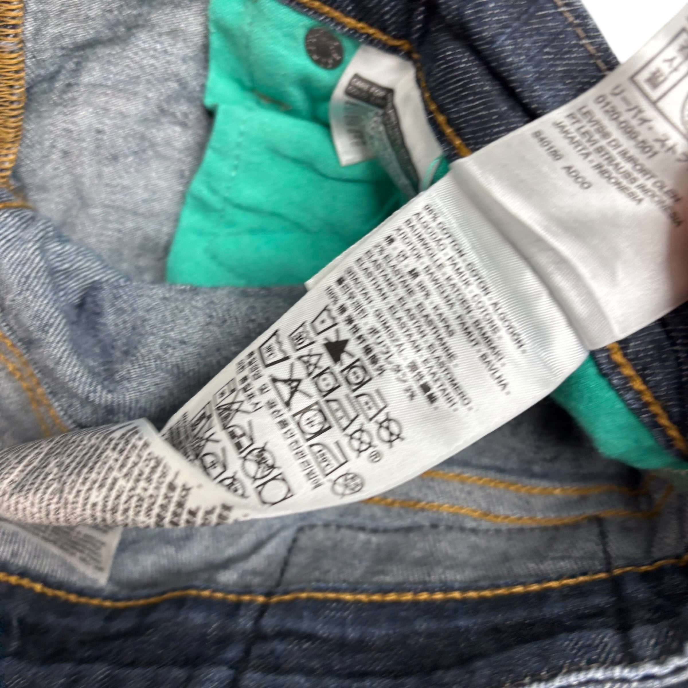 Levis 511 Commuter Jeans W32 L29 Mens Dark Blue Slim Fit Stretch Denim