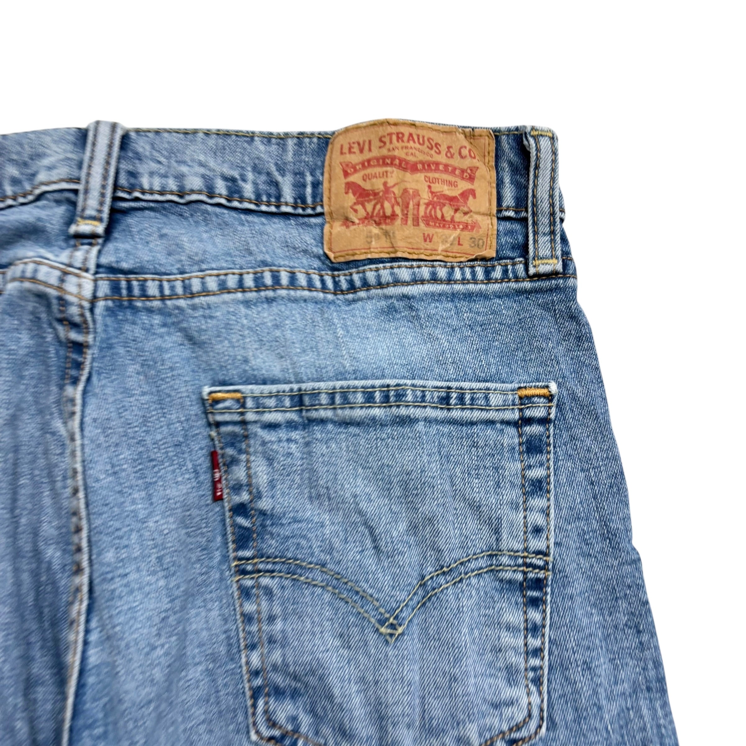 Levis 511 Jeans W30 L30 Mens Light Blue Slim Fit Stretch Denim (E)