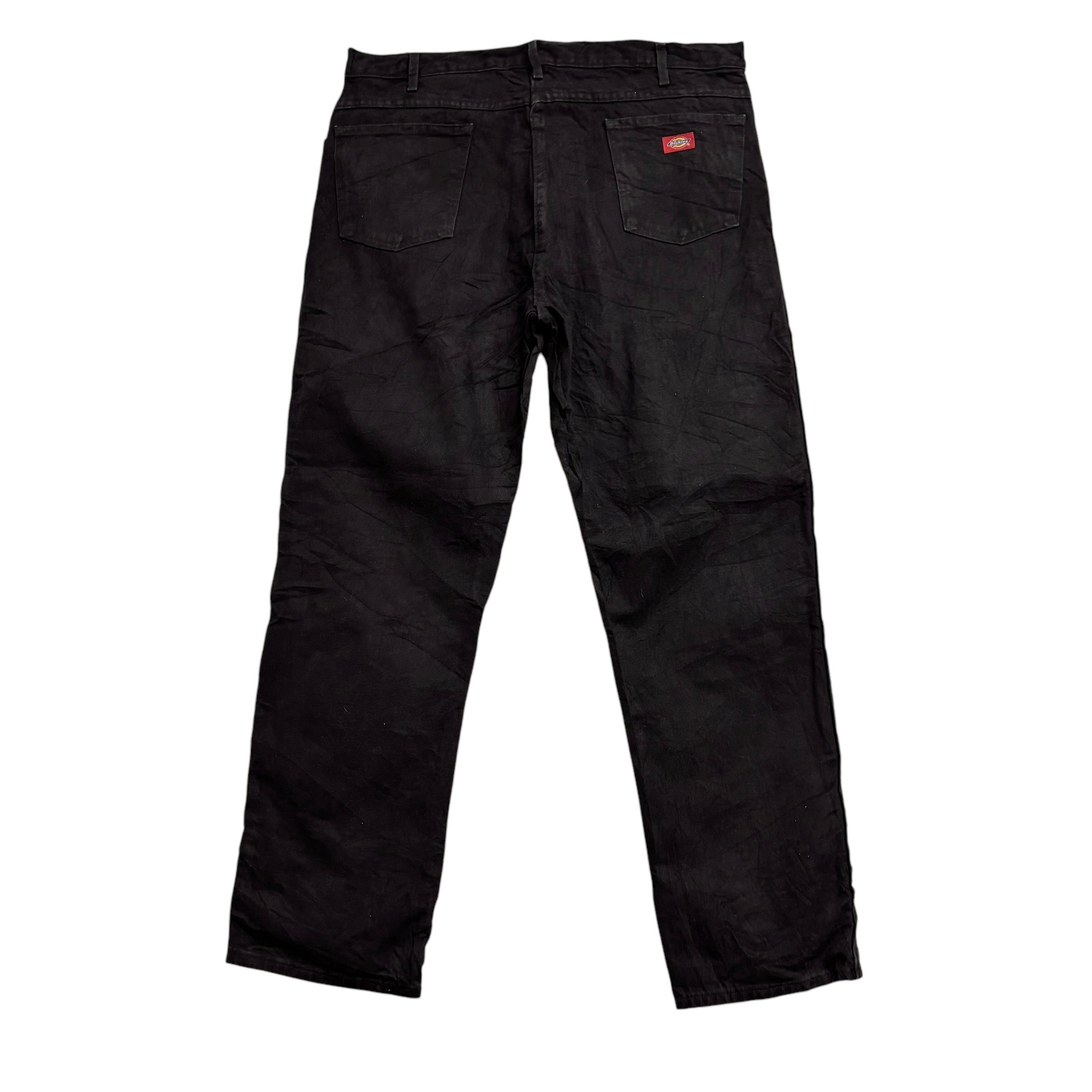 Dickies Jeans W40 L34 Mens Black Relaxed Straight Fit Denim (E)
