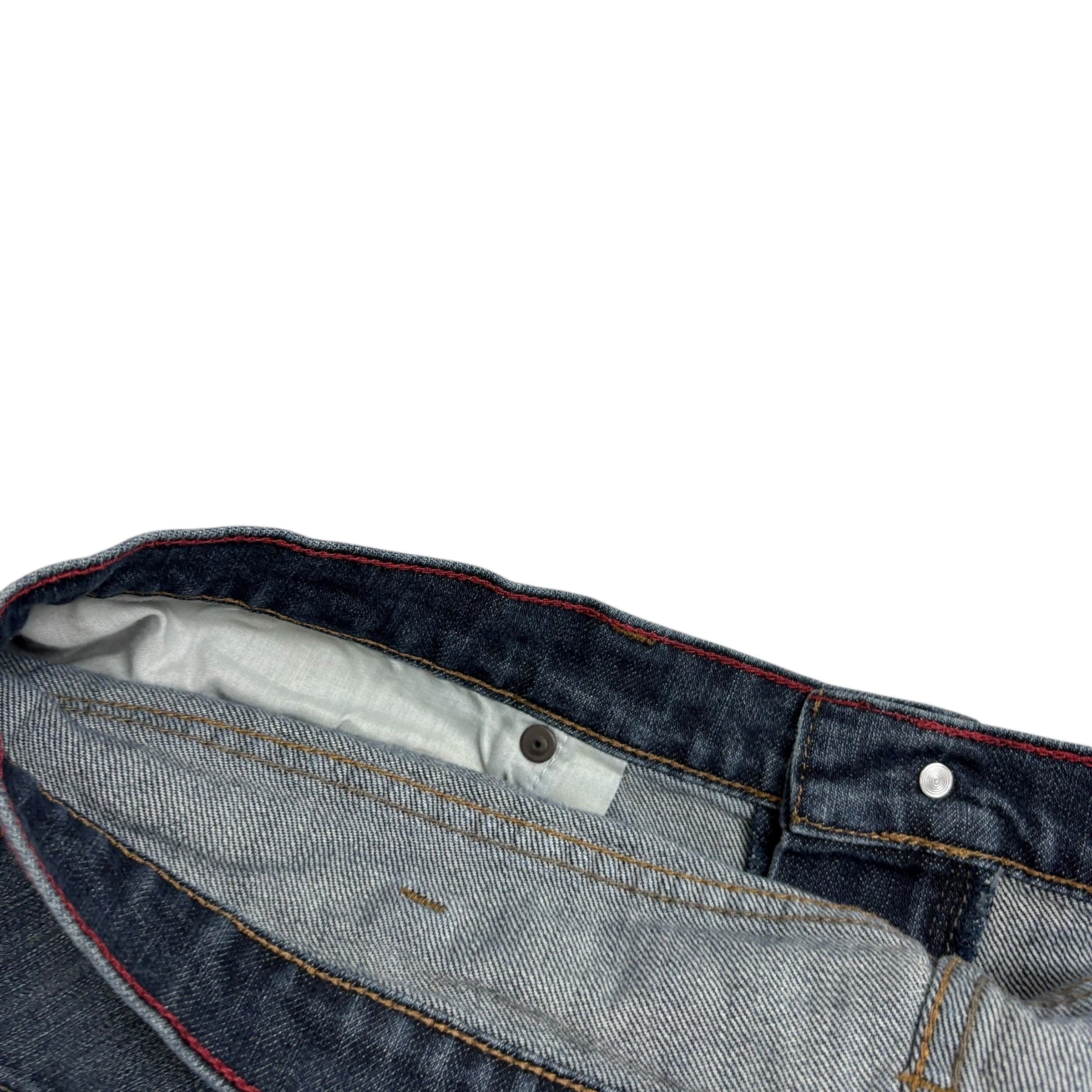 Wrangler Jeans W40 L32 Mens Dark Blue Relaxed Bootcut Fit Vintage Denim