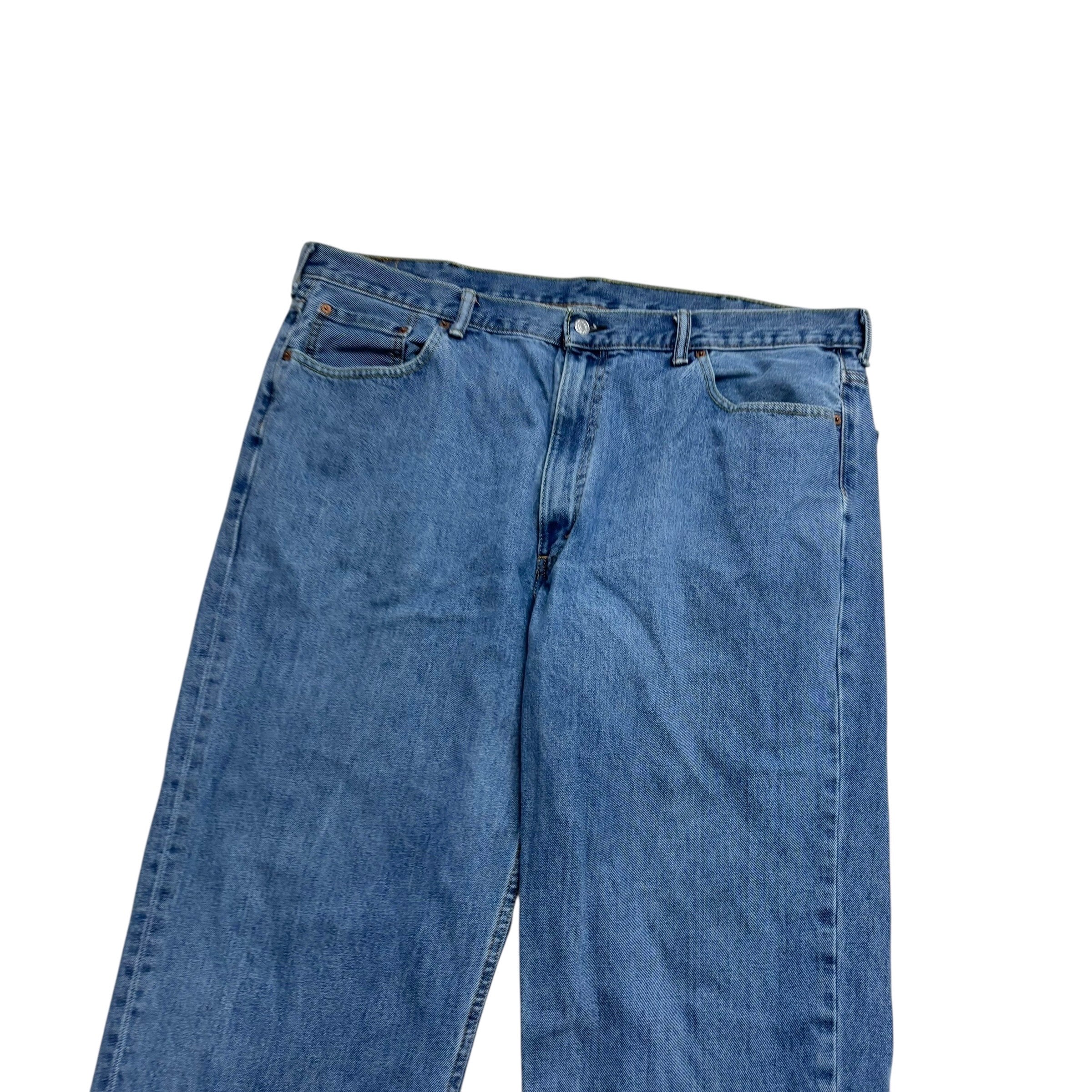 Levis 550 Jeans W44 L31 Mens Mid Blue Baggy Relaxed Straight Fit Denim