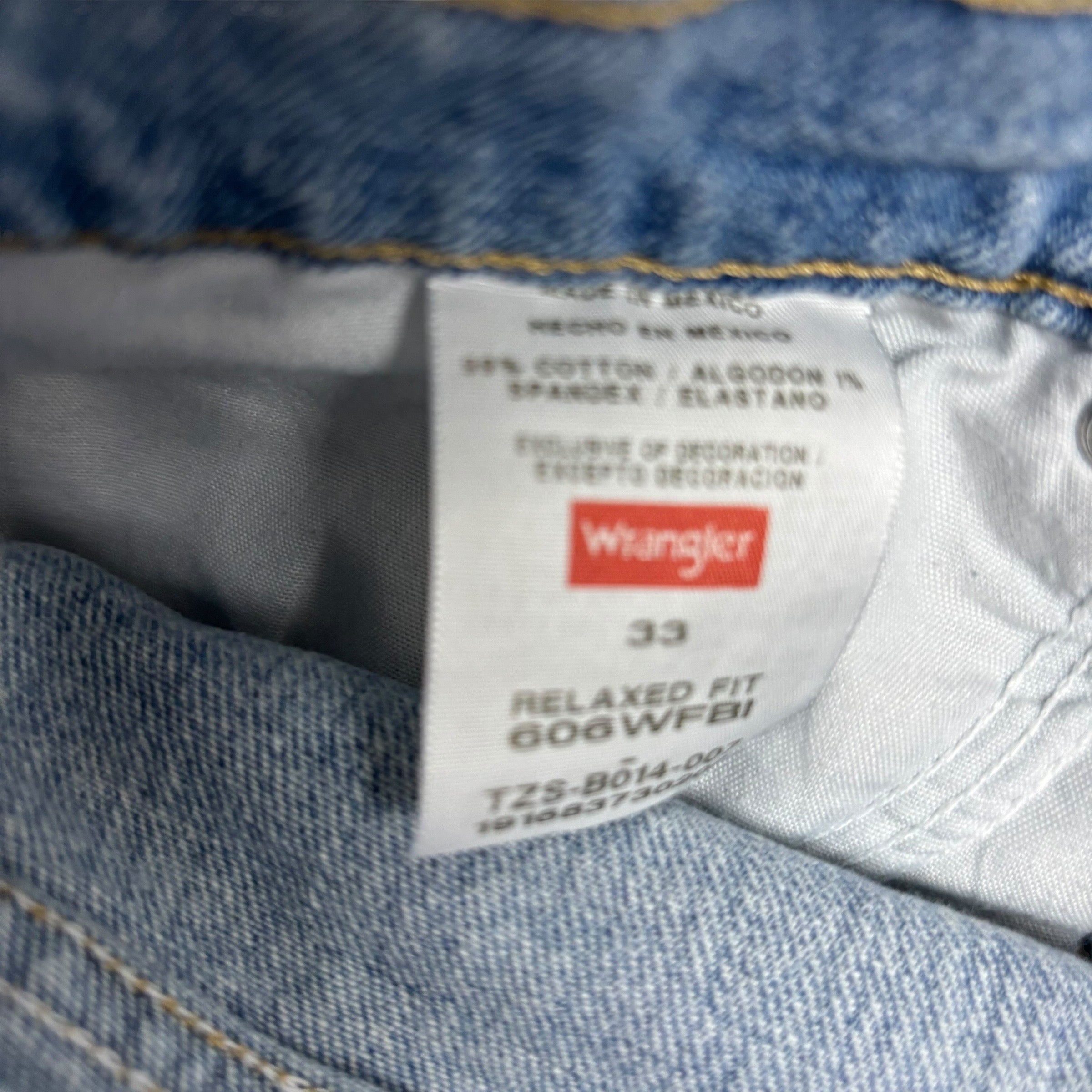 Wrangler Jorts W33 Mens Denim Shorts Light Blue Relaxed Fit Stretch (F)