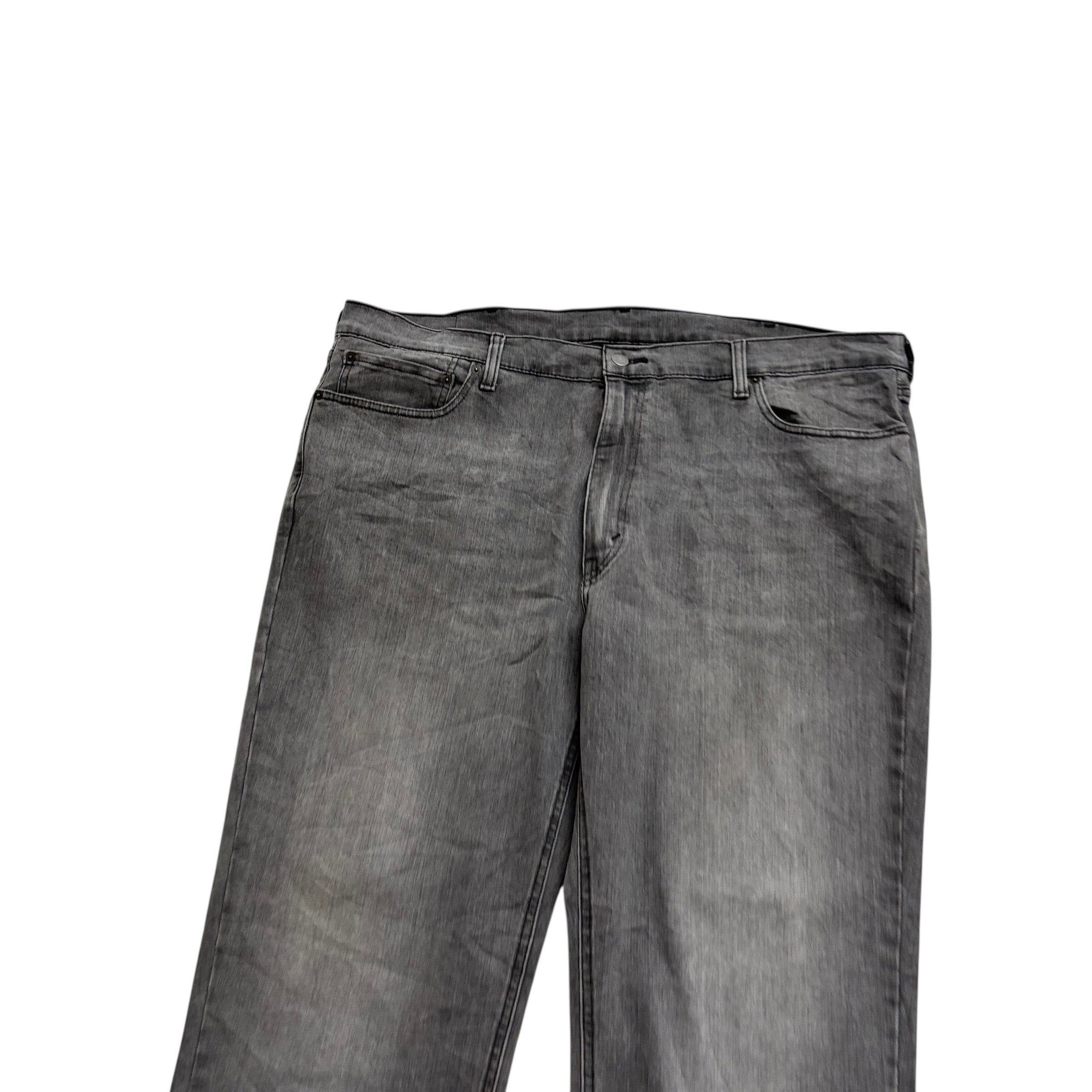 Levis 541 Jeans W42 L32 Mens Grey Athletic Tapered Fit Stretch Denim