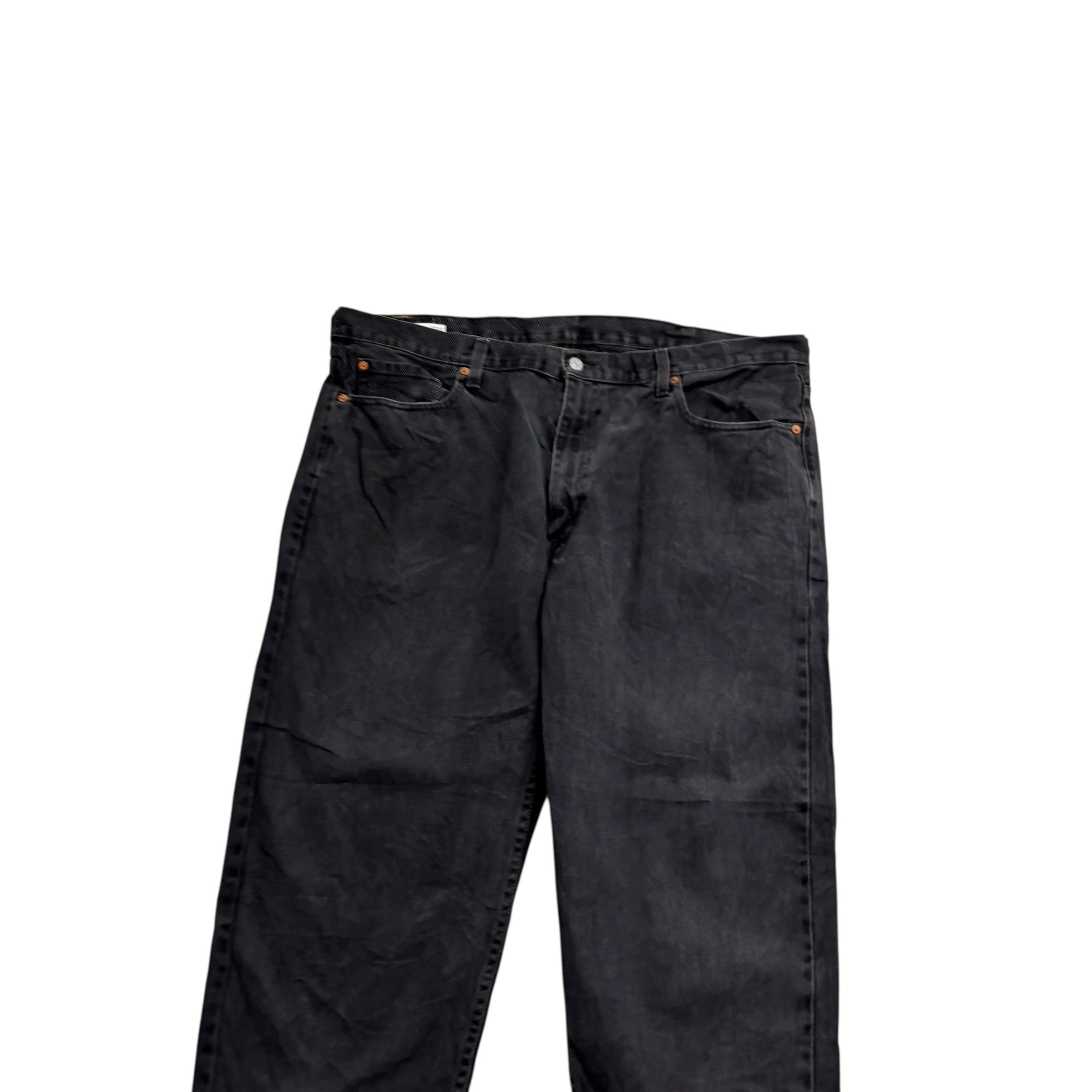 Levis 550 Jeans W44 L29 Mens Black Baggy Relaxed Straight Fit Denim