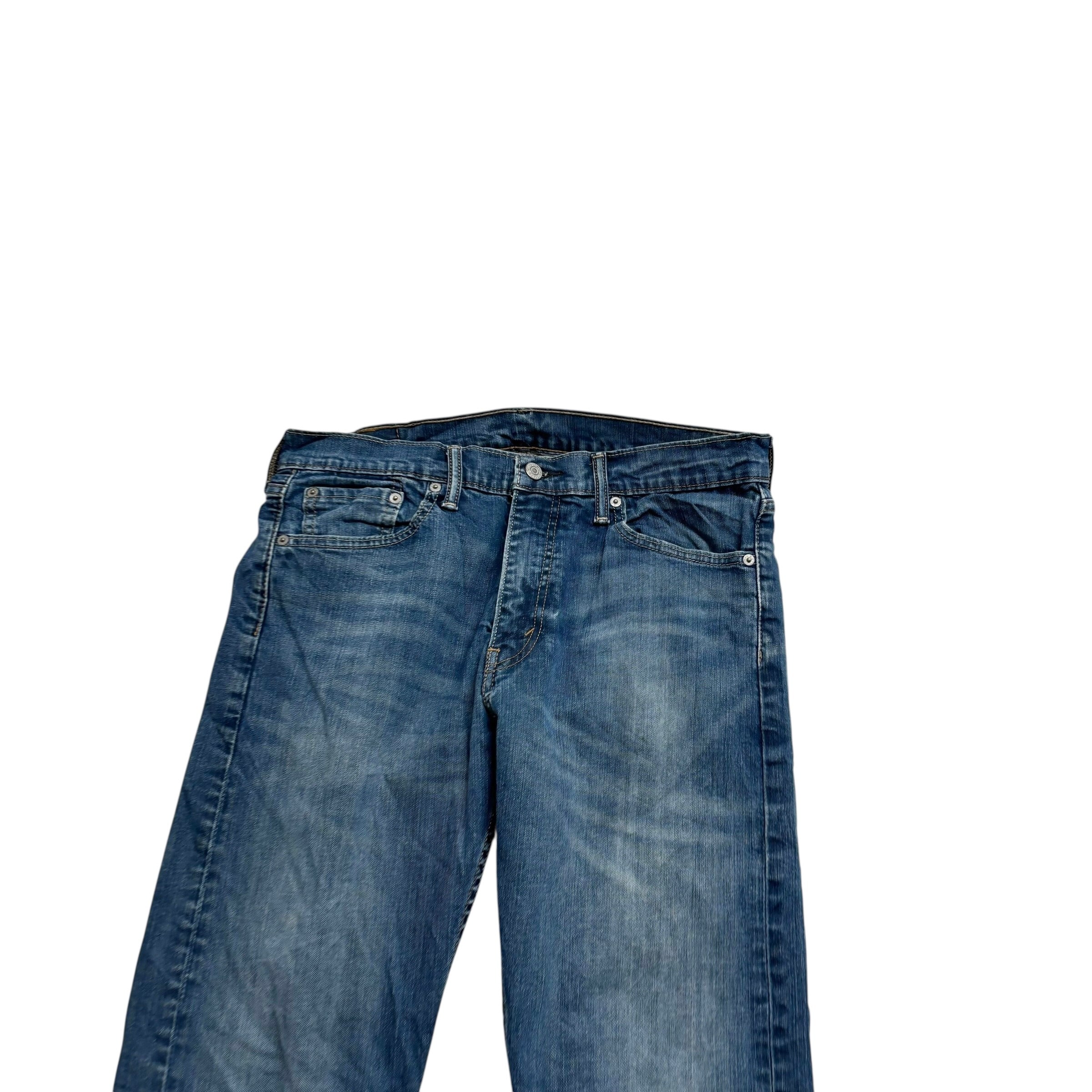 Levis 513 Jeans W32 L34 Mens Blue Slim Straight Fit Stretch Denim