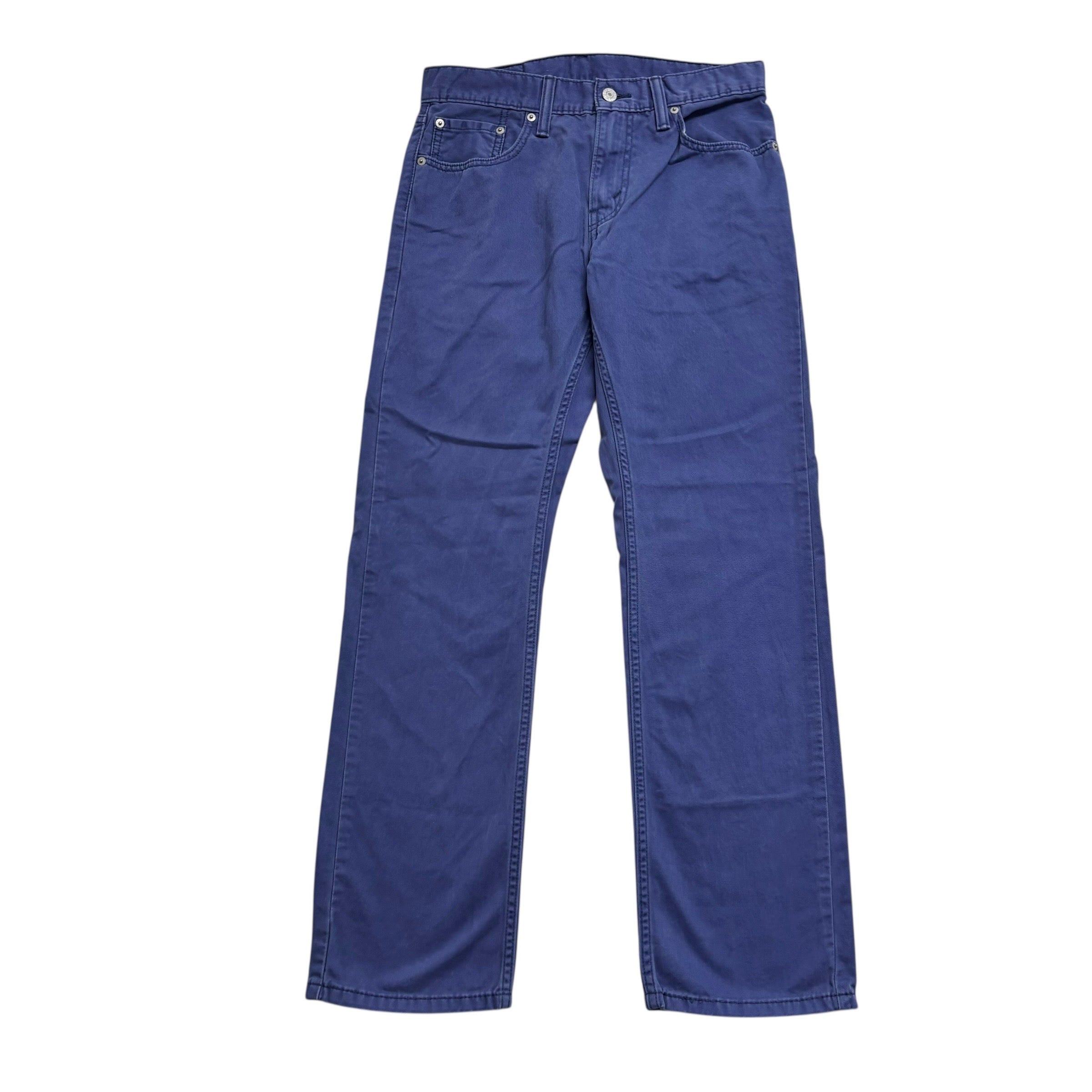 Levis 514 Trousers W29 L30 Mens Blue Regular Straight Fit Cotton Pants (E)