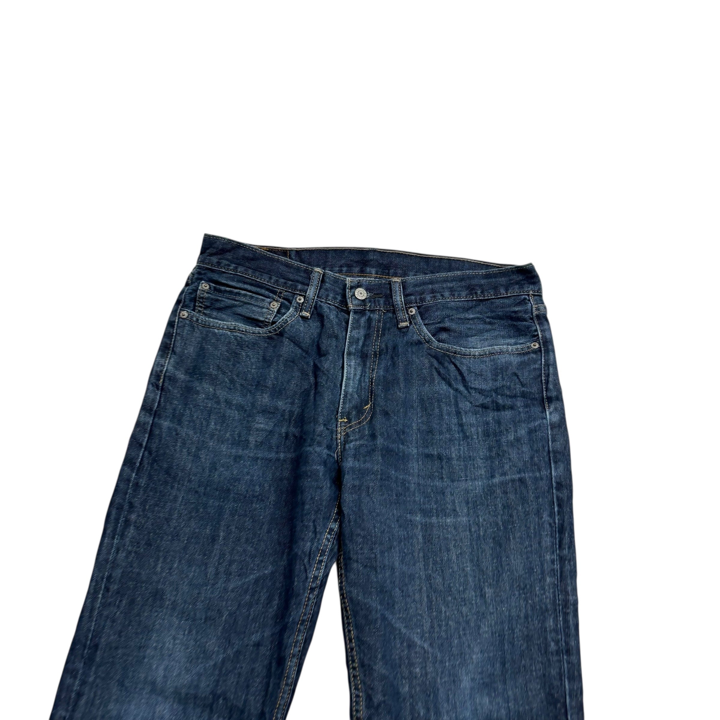 Levis 514 Jeans W34 L32 Mens Dark Blue Regular Straight Fit Denim