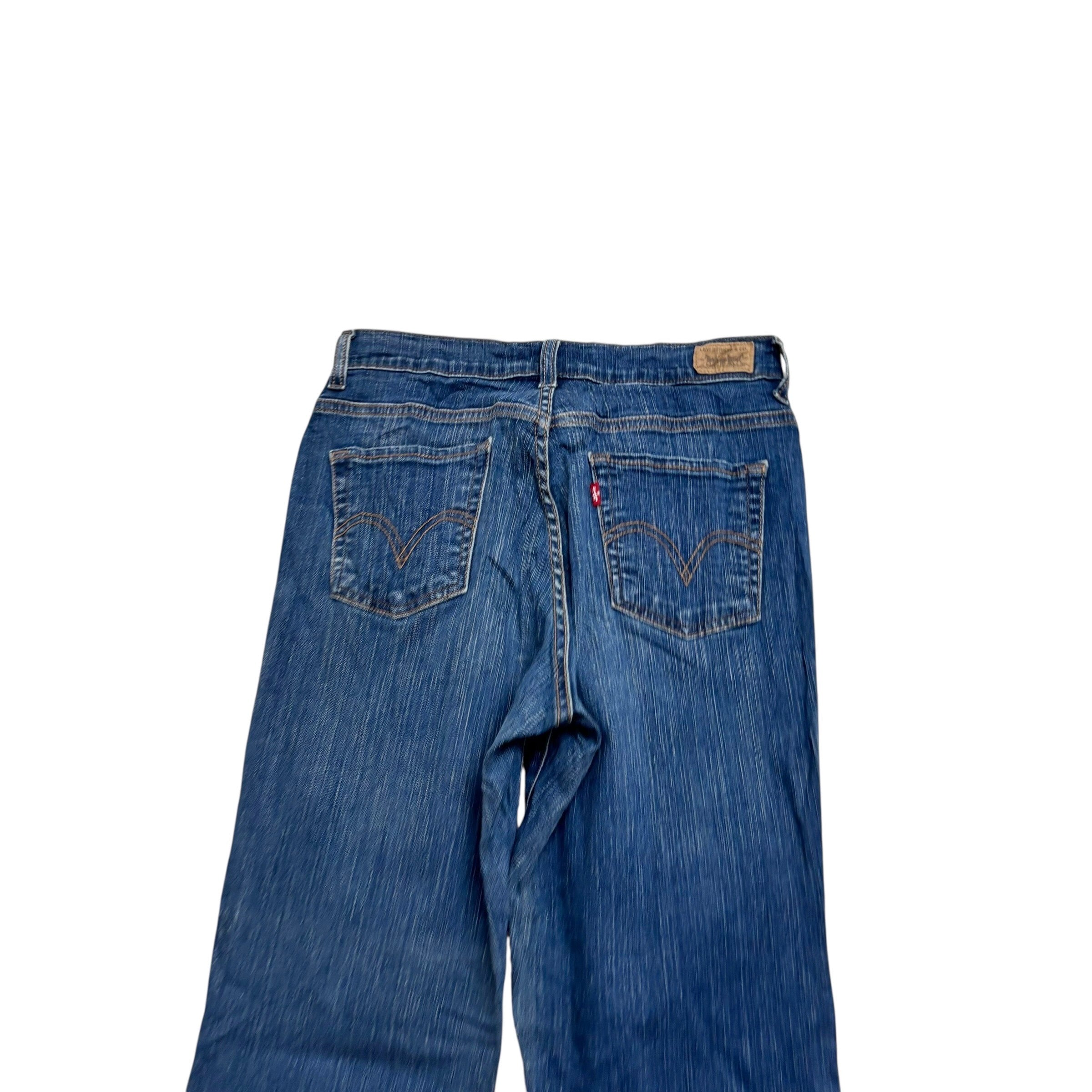 Levis 512 Jeans W27 L29 Womens Slim Bootcut Dark Blue Stretch Vintage (E)