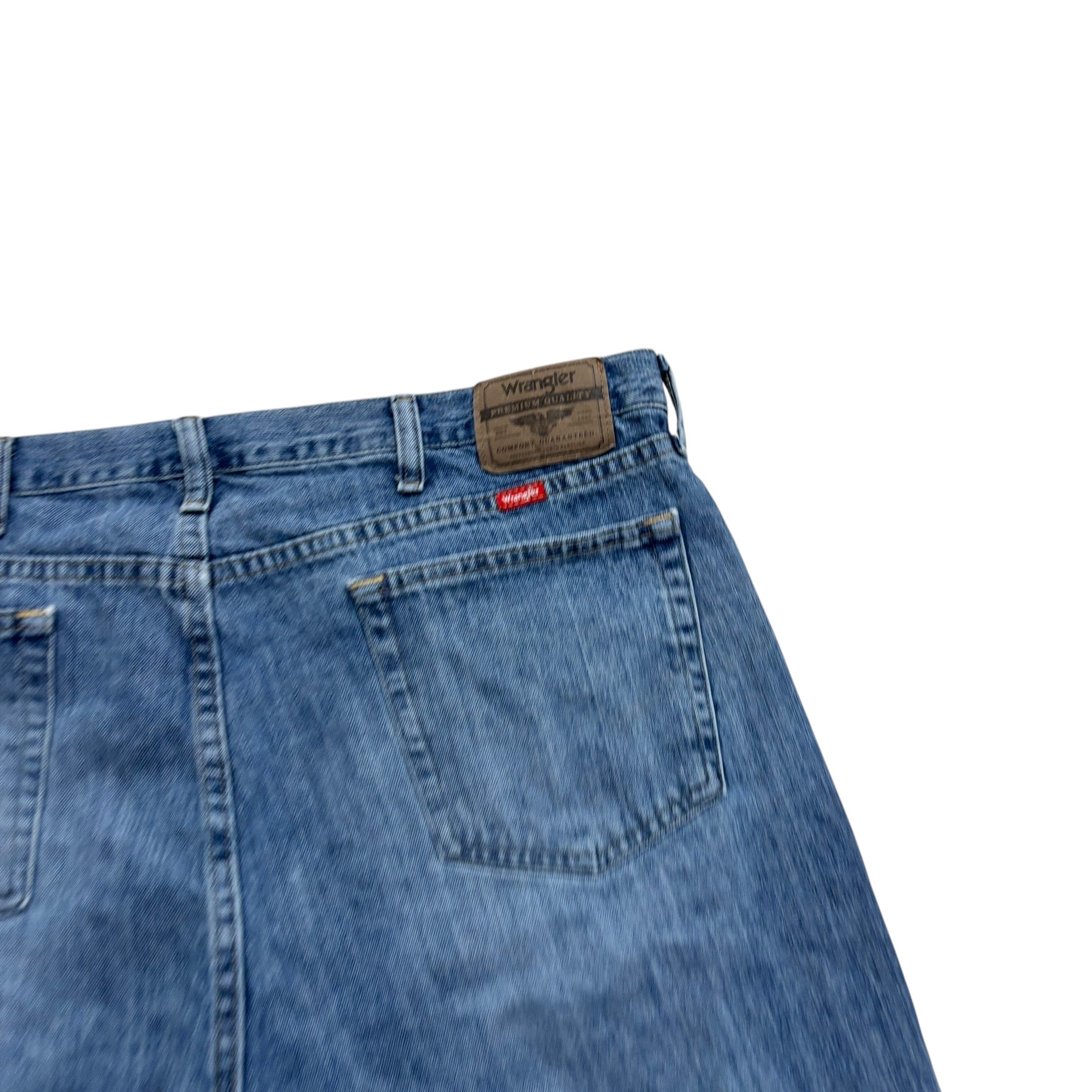 Wrangler Baggy Jorts W40 Mens Denim Shorts Mid Blue Relaxed Fit (F)