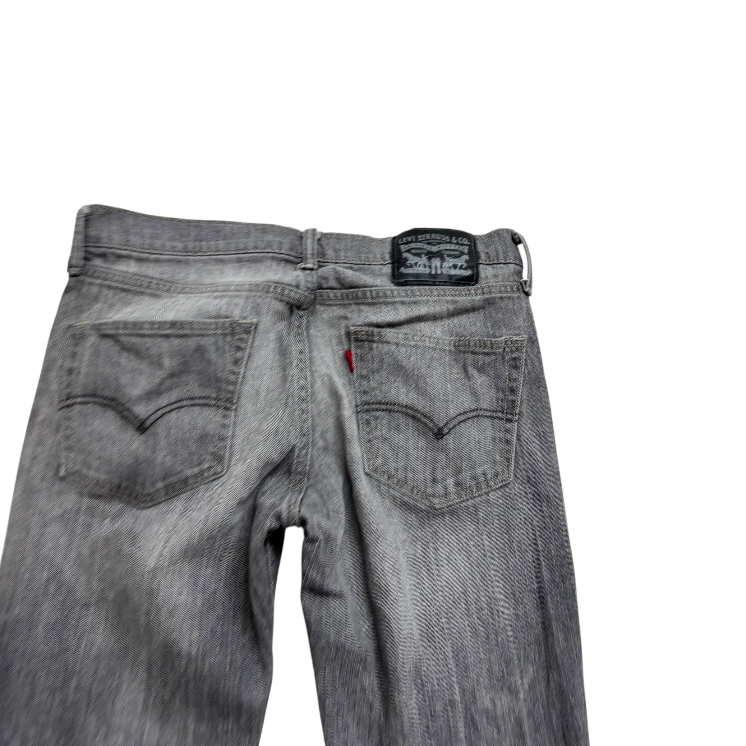 Levis 511 Jeans W32 L29 Mens Grey Slim Fit Stretch Denim