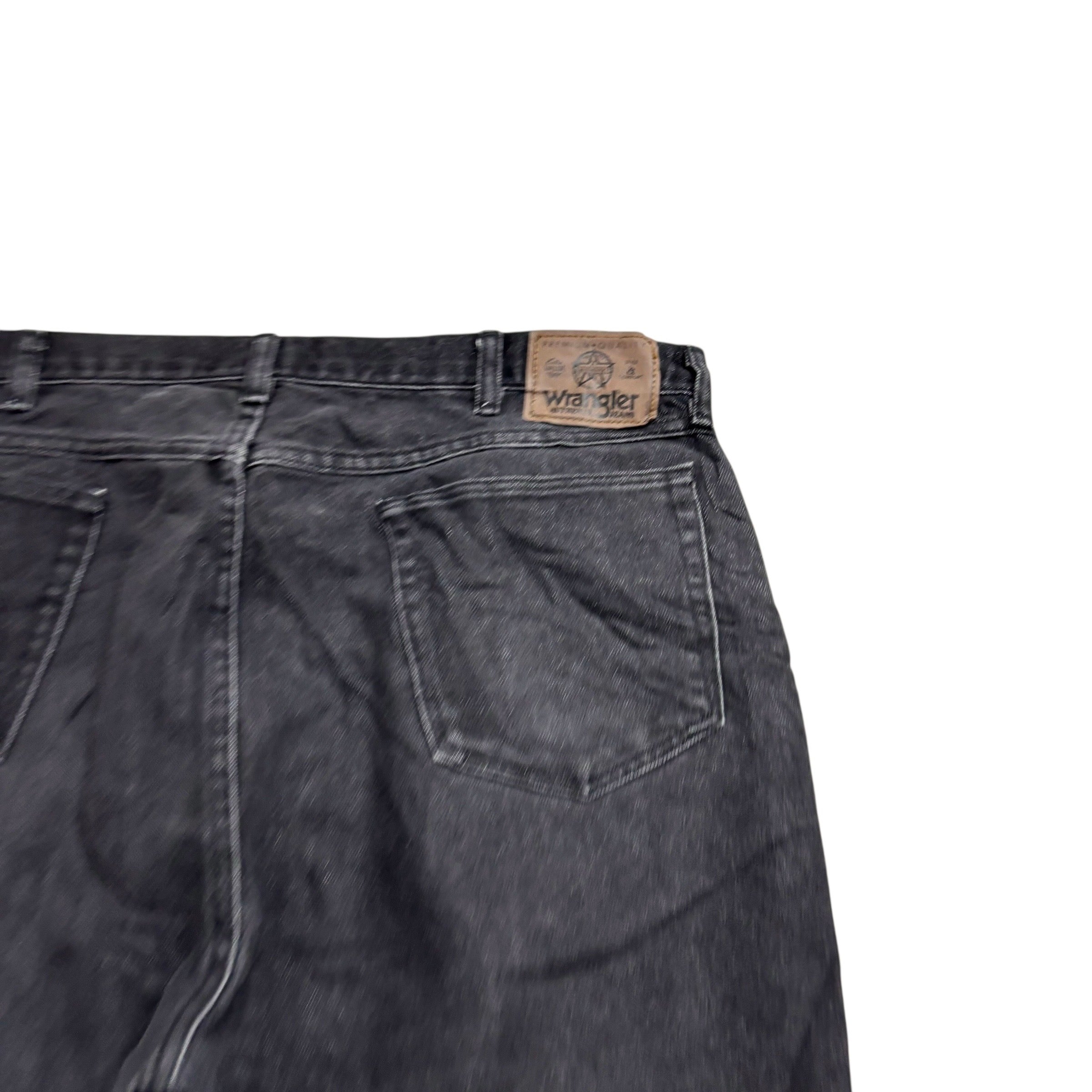 Wrangler Jeans W40 L32 Mens Black Regular Straight Fit Vintage Denim (E)