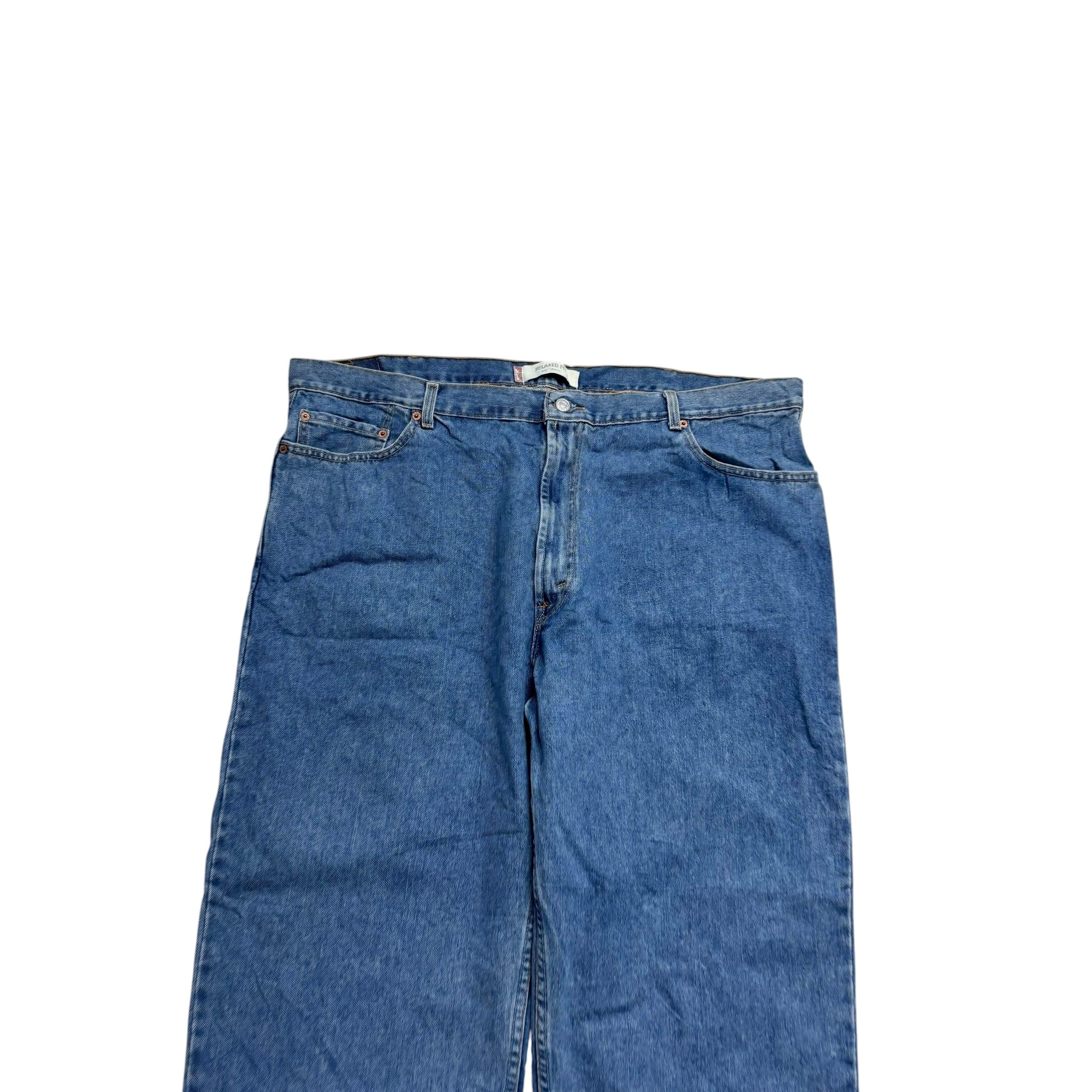 Levis 550 Jeans W44 L30 Mens Mid Blue Baggy Relaxed Straight Vintage Denim (E)