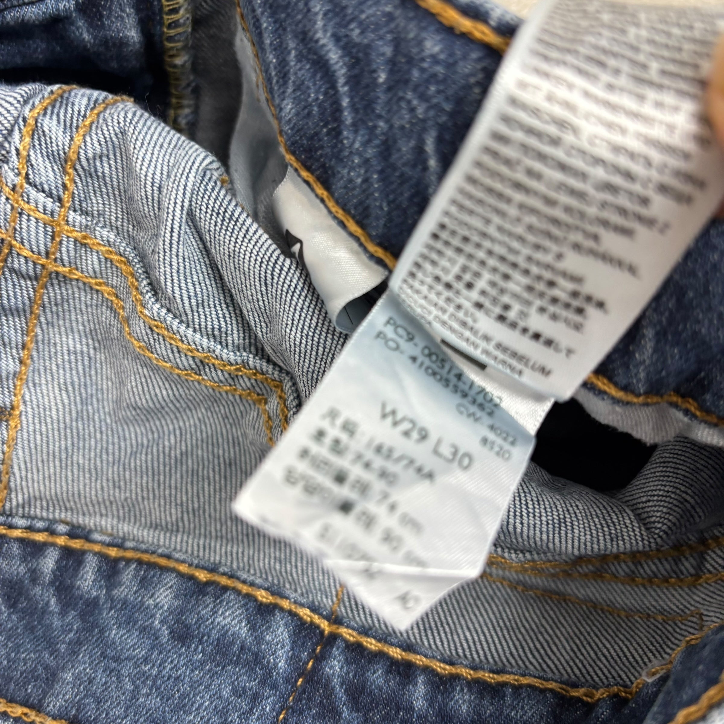 Levis 514 Jeans W29 L30 Mens Mid Blue Regular Straight Fit Stretch Denim (F)