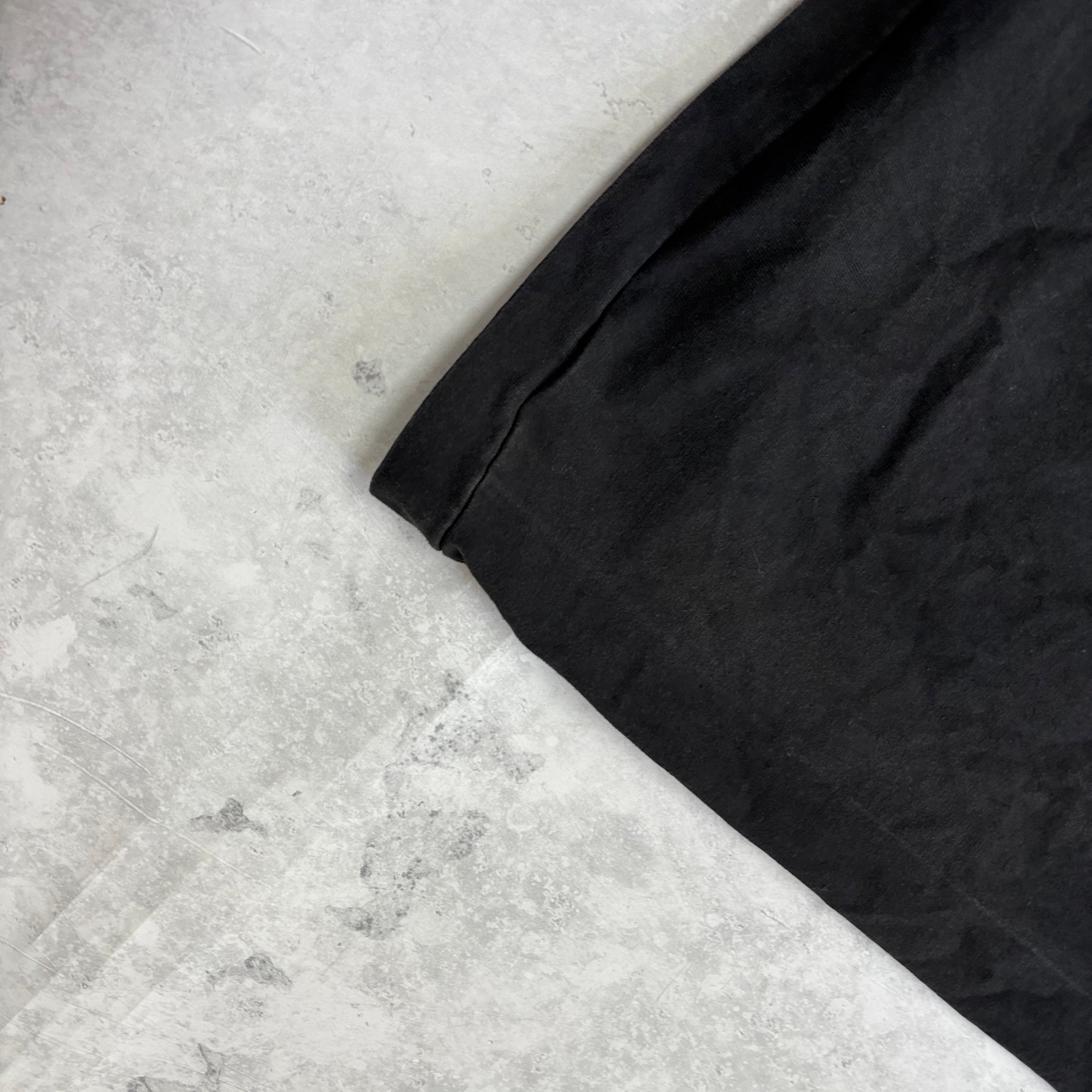 Vintage T Shirt Mens Large Black Single Stitch Graphic Print 90s Tourist