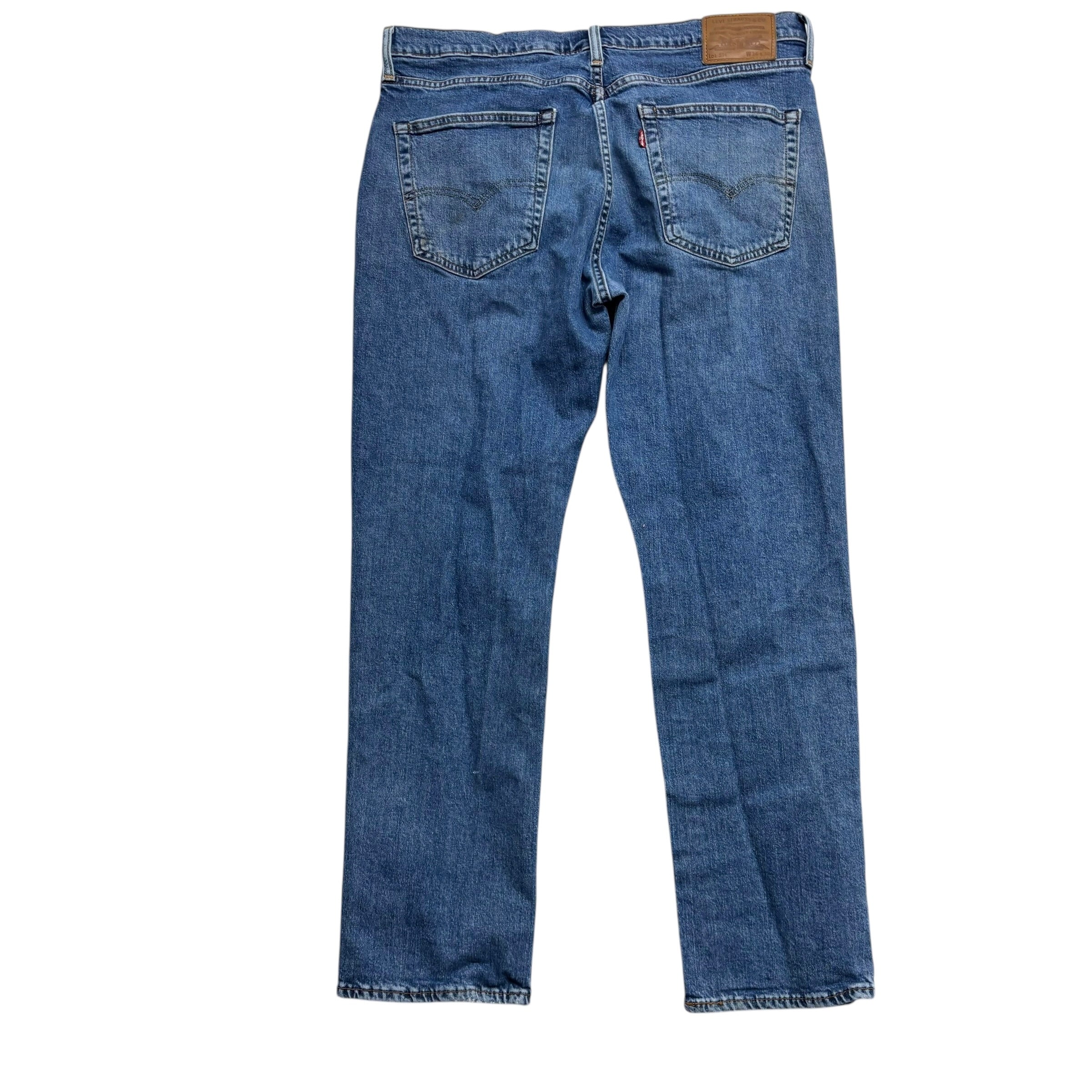 Levis 514 Jeans W36 L30 Mens Mid Blue Regular Straight Fit Stretch Denim