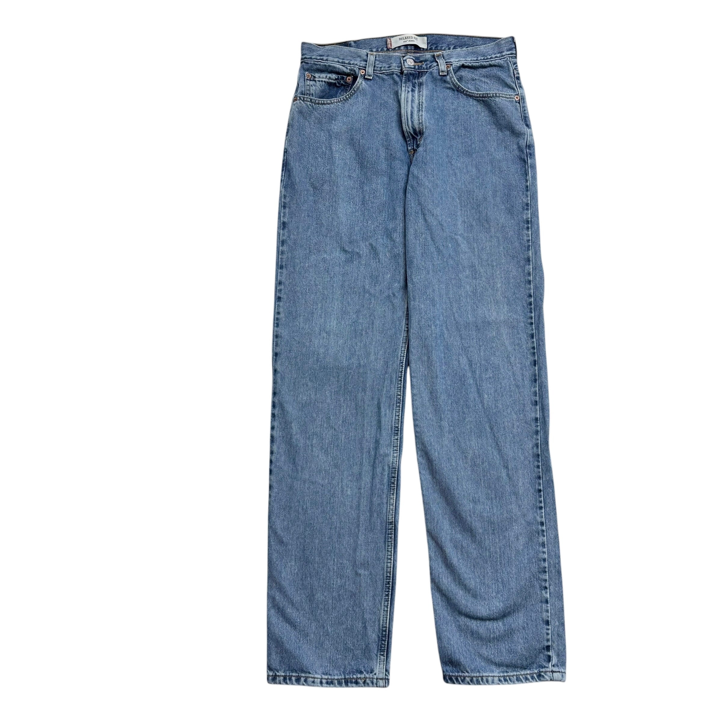 Levis 550 Jeans W32 L36 Mens Mid Blue Baggy Relaxed Straight Vintage Denim (E)