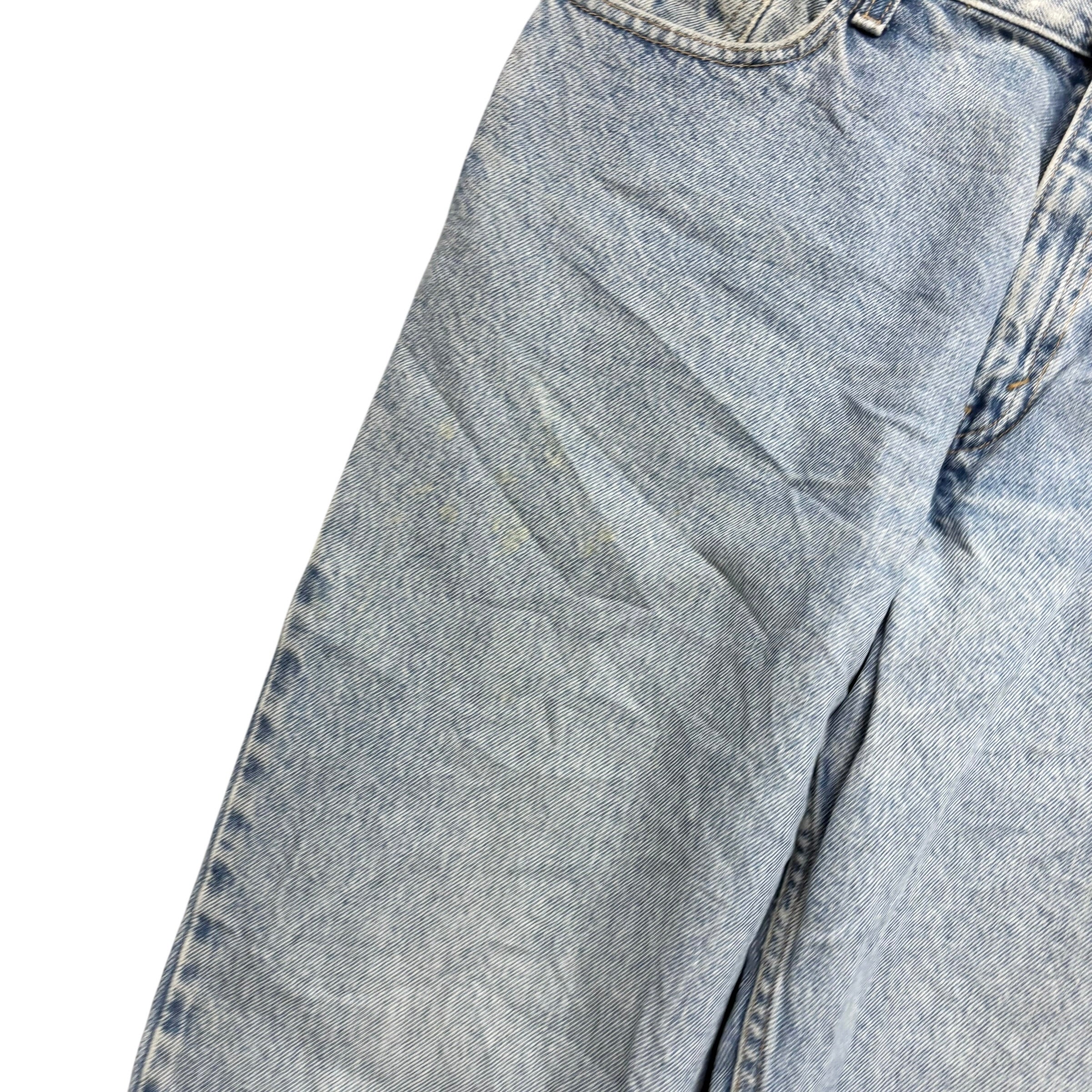 Levis 550 Jeans W31 L30 Womens Light Blue Relaxed Taper Mom Vintage Denim (F)