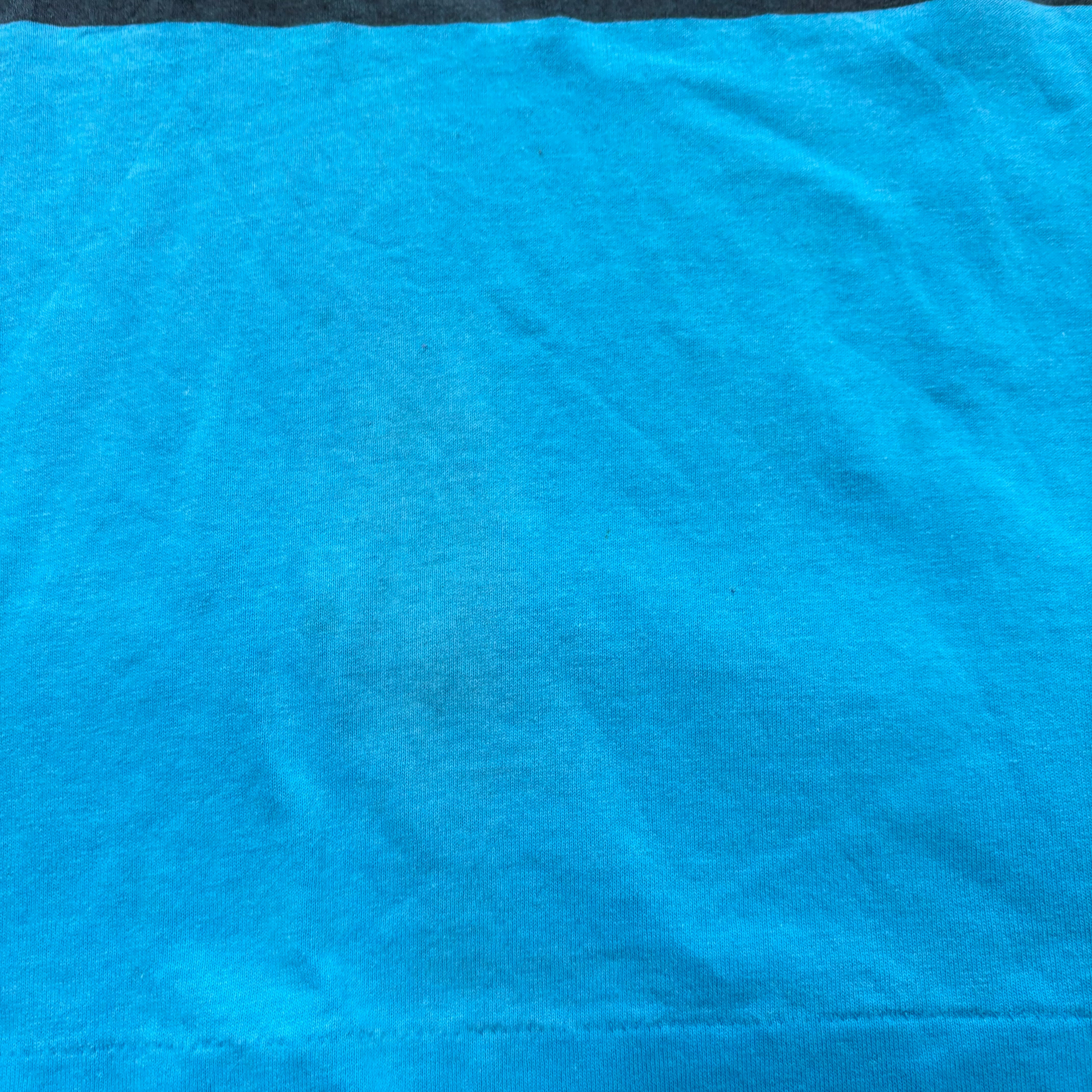 Vintage T Shirt Mens Small Blue Single Stitch Graphic Print 90s USA