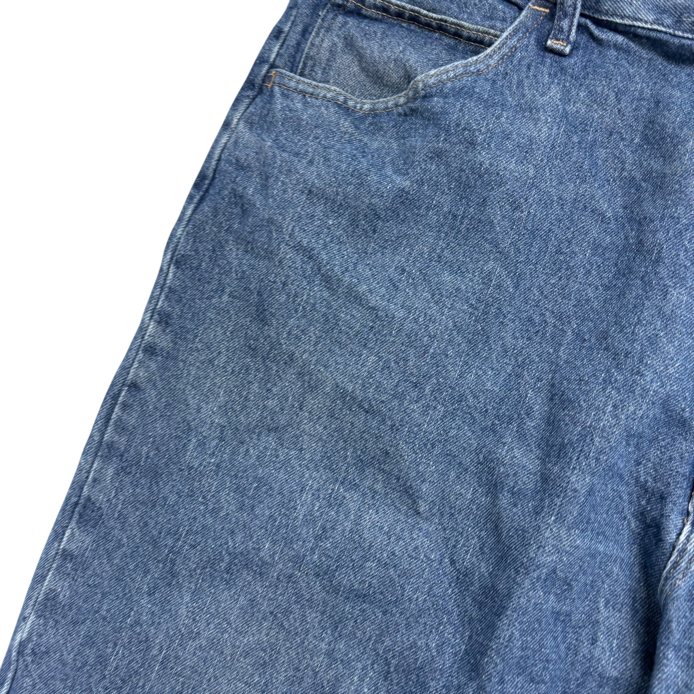 Wrangler Baggy Jorts W42 Mens Denim Shorts Mid Blue Relaxed Fit