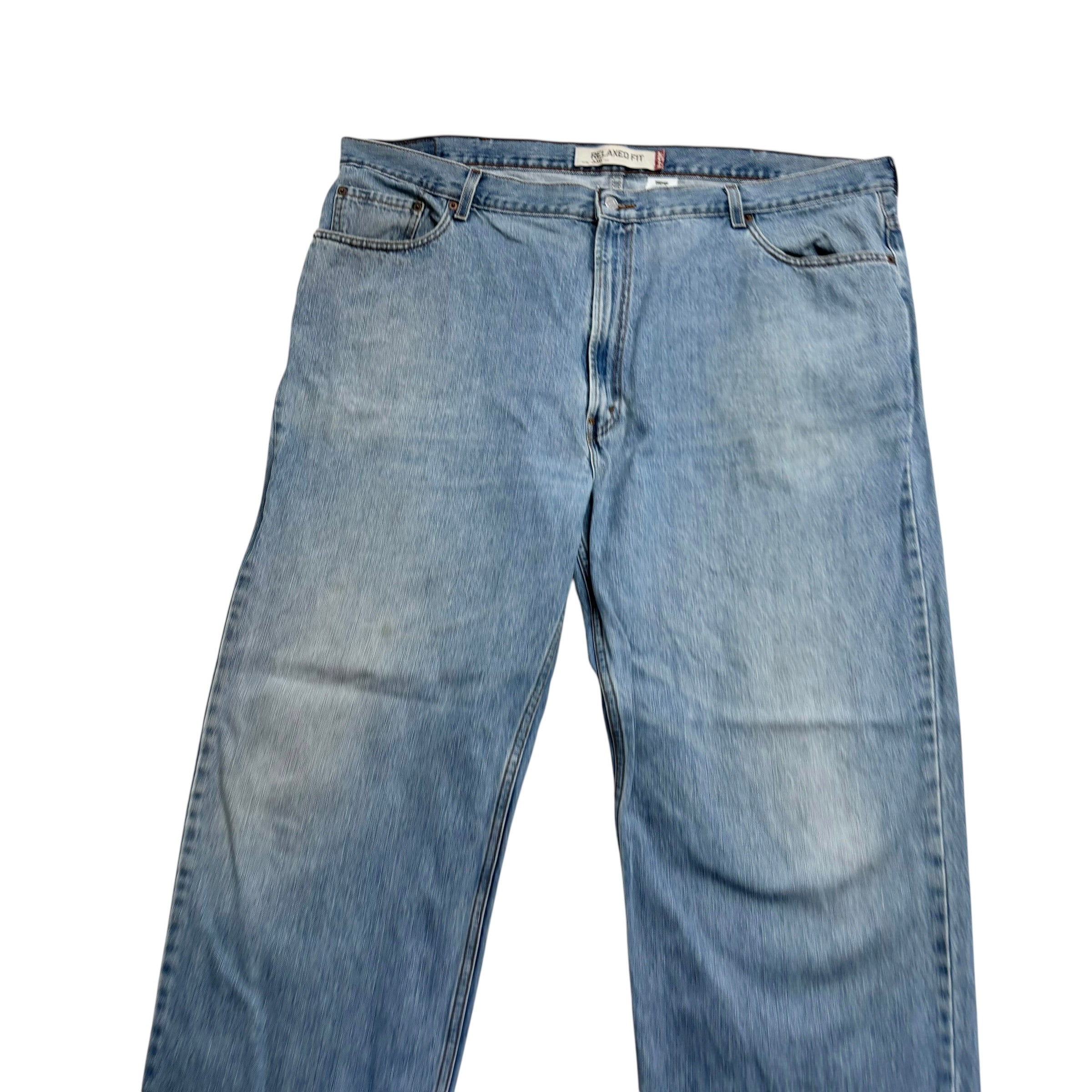 Levis 550 Jeans W46 L34 Mens Light Blue Baggy Relaxed Straight Vintage Denim (F)